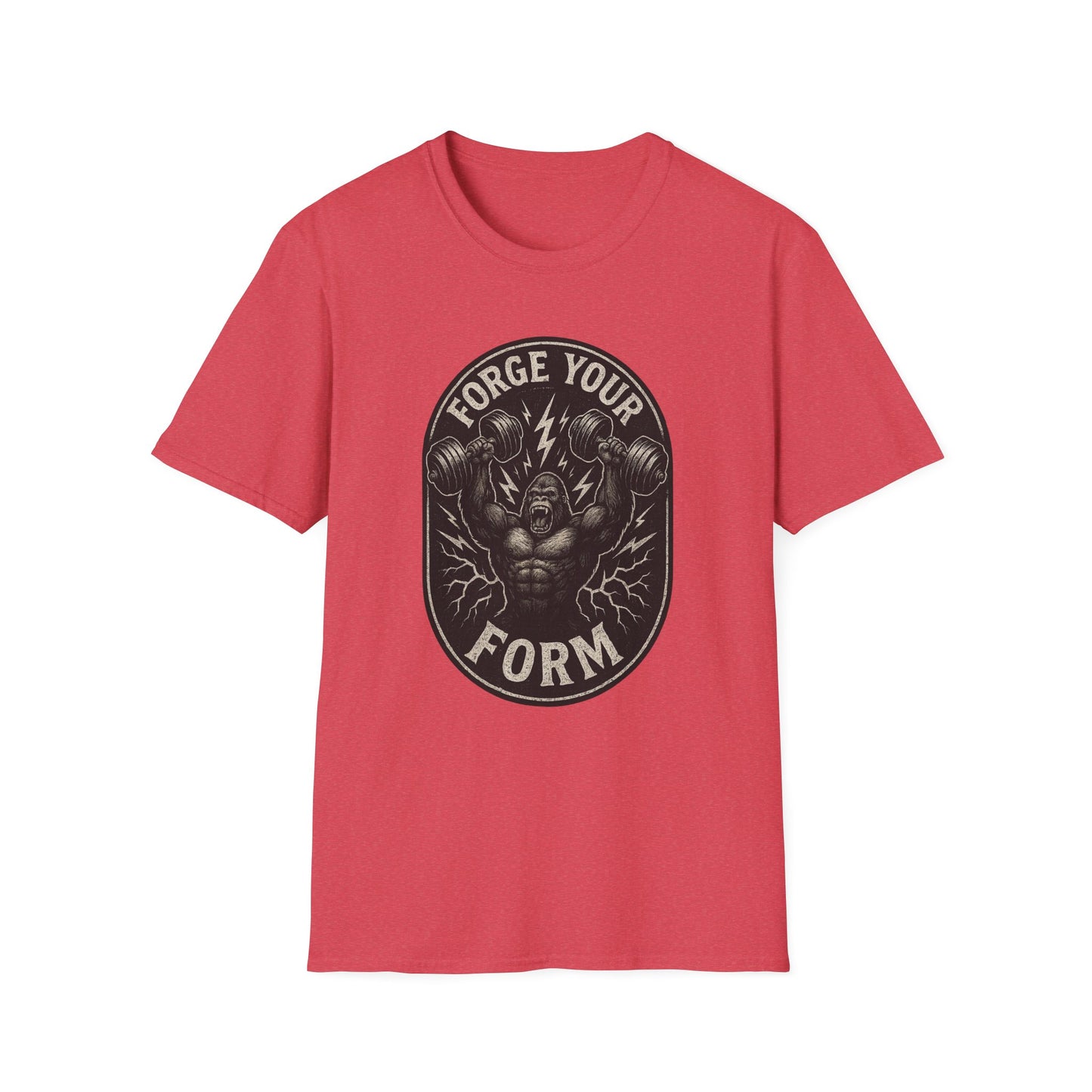 Grit Forge Athletics - "Forge Your Form" Weight Lifting Tee