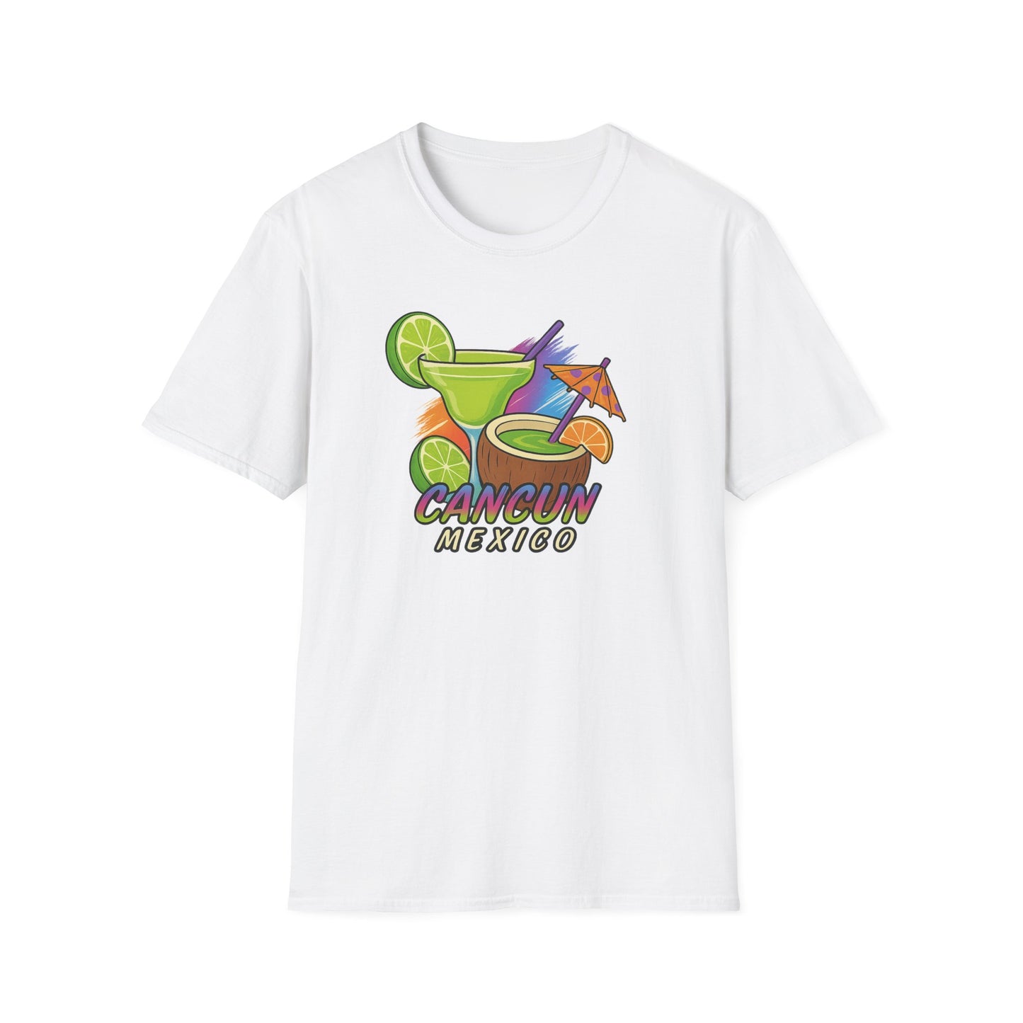 Cancun Beach Time, Cocktails, and Fun Tee-Shirt for Him or Her