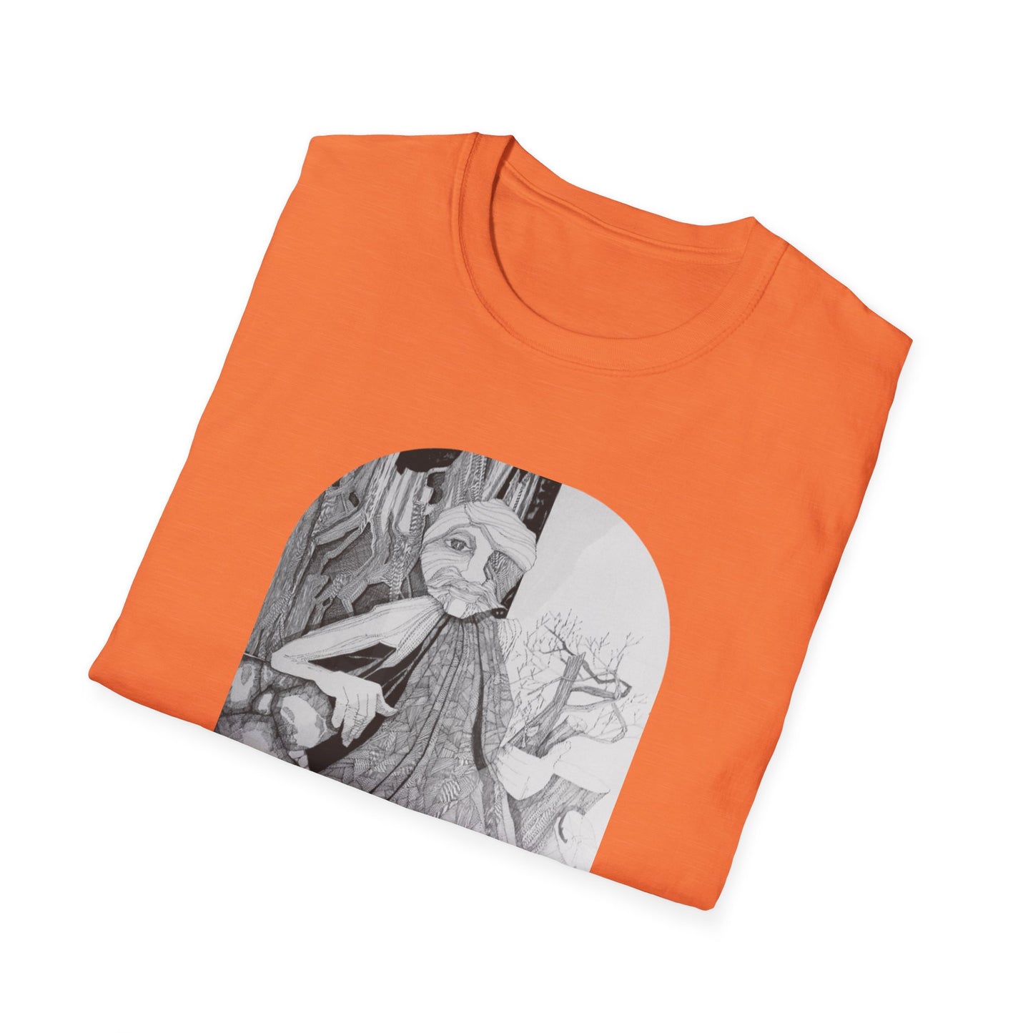 One with the Woods 1960s Pen & Ink Authentic Artwork - "Entmoot"