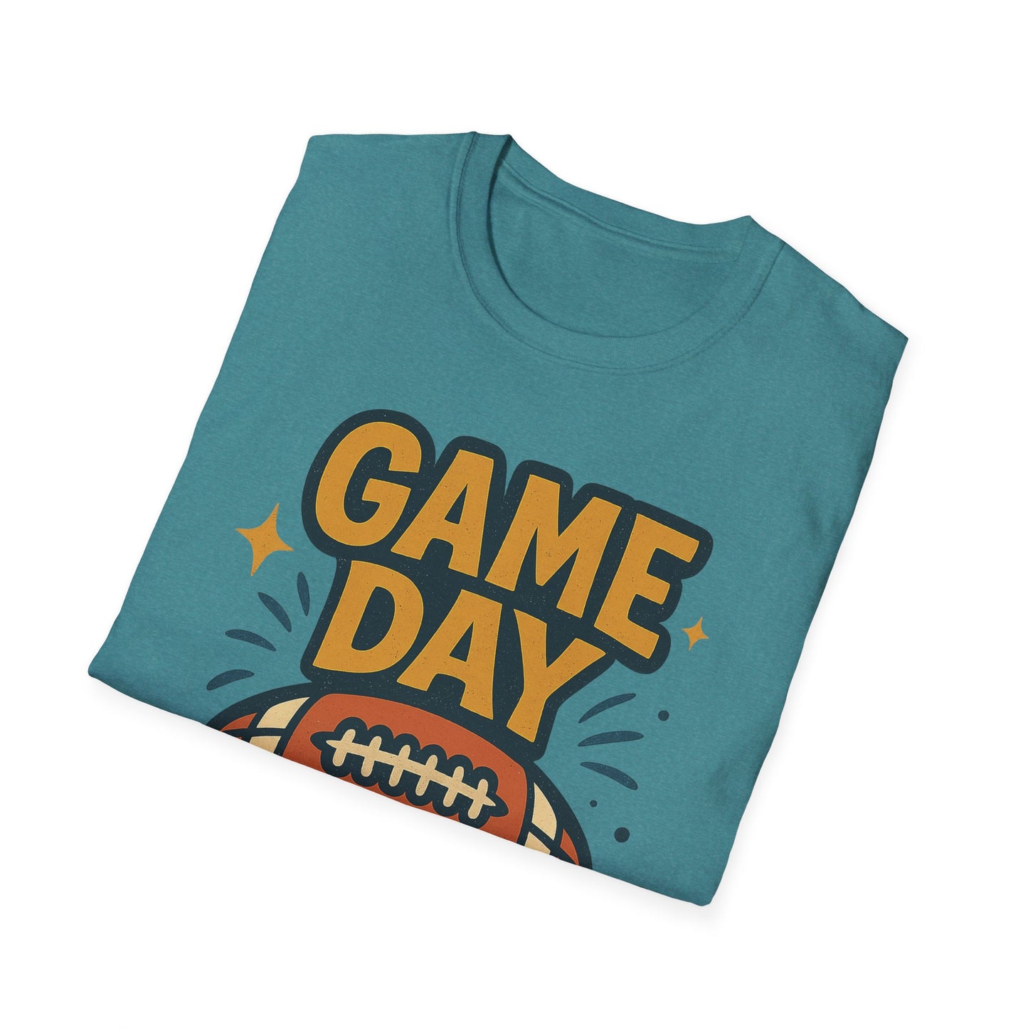 Football Game Day Softstyle T-Shirt for Him or Her