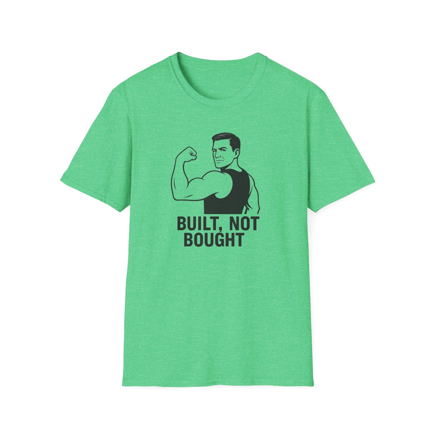 Grit Forge Athletics - "Built Not Bought" Softstyle Gym T-Shirt
