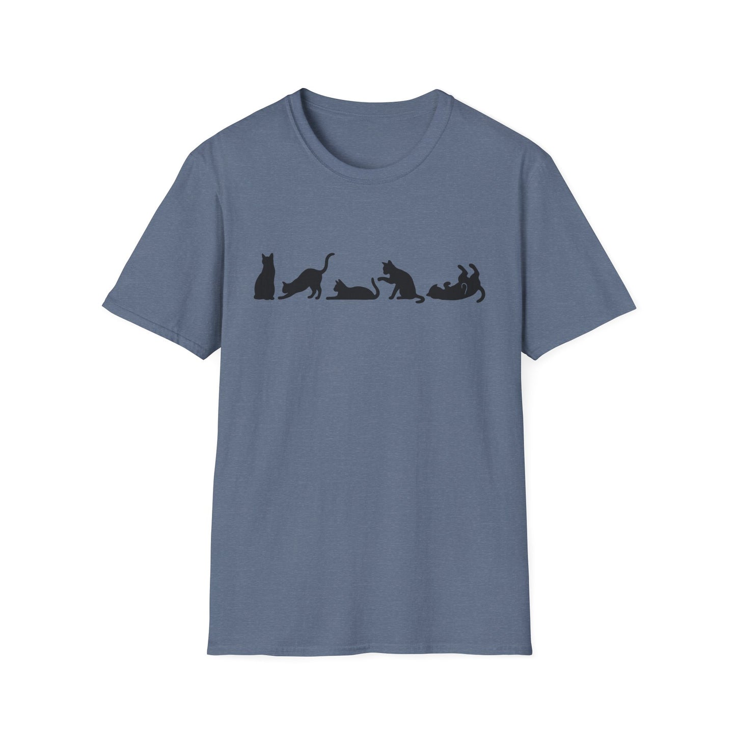 Halloween Cat Lover's Cat Silhouette Softstyle Tee-Shirt