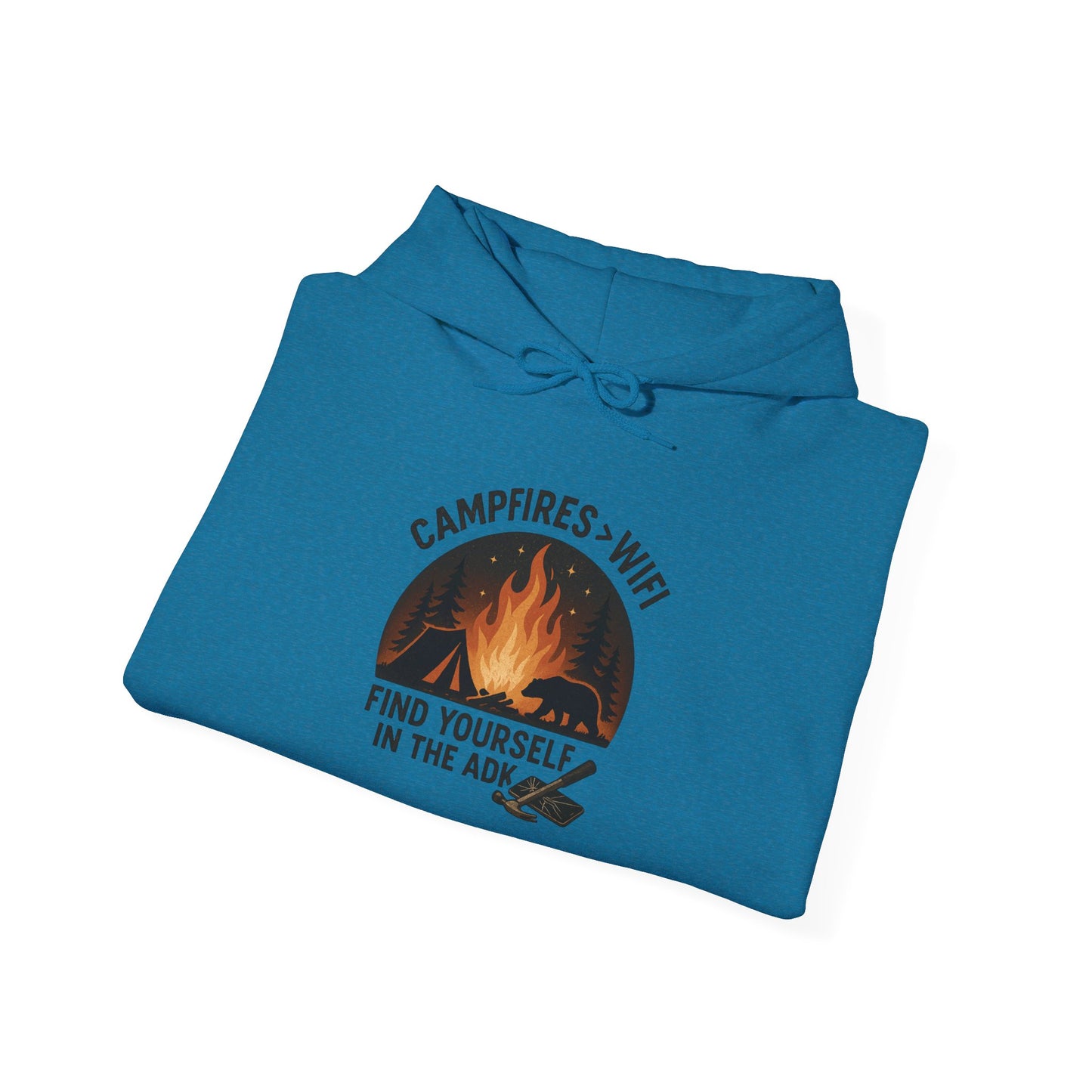 Campfire Vibes Hoodie Graphic Heavy Blend Sweatshirt