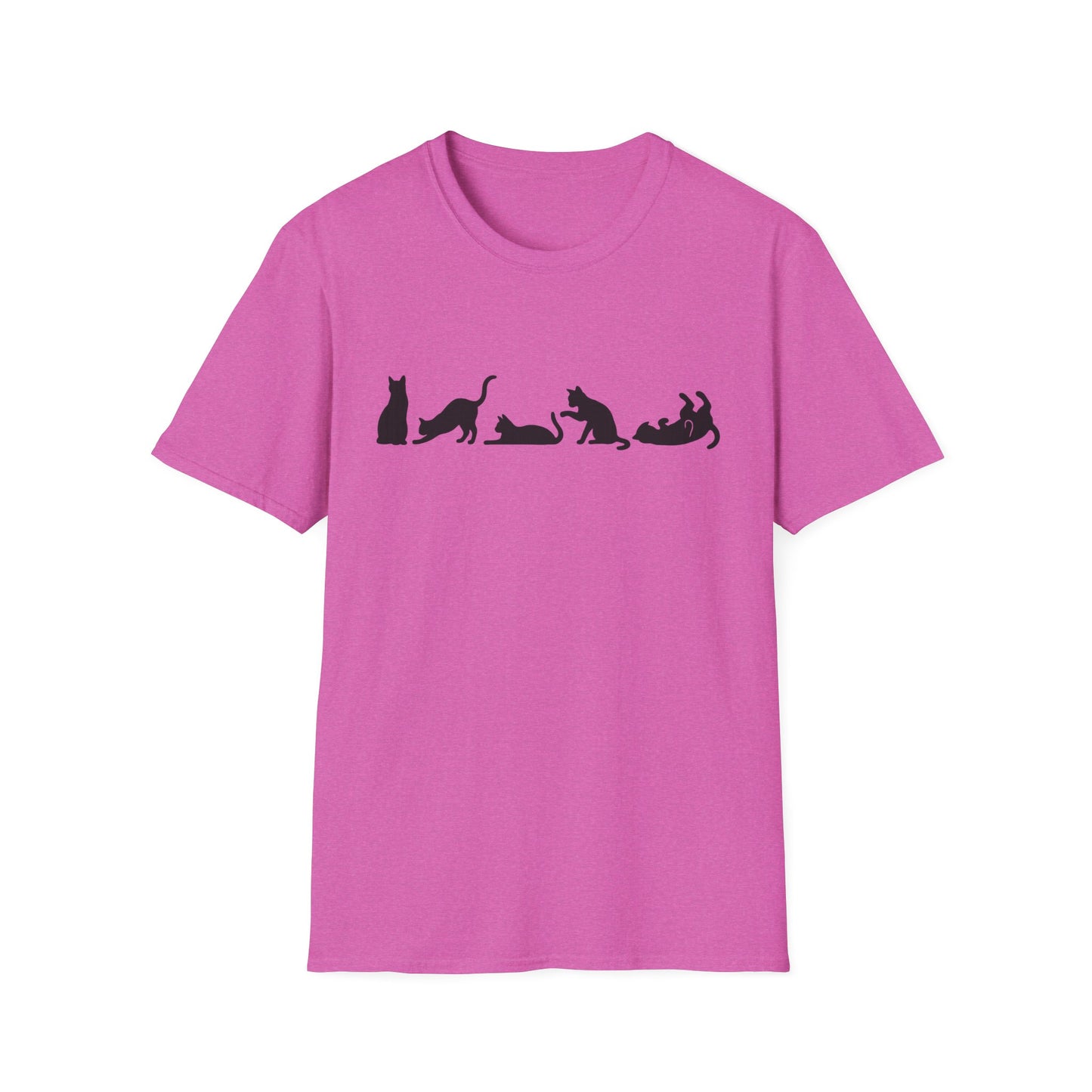 Halloween Cat Lover's Cat Silhouette Softstyle Tee-Shirt