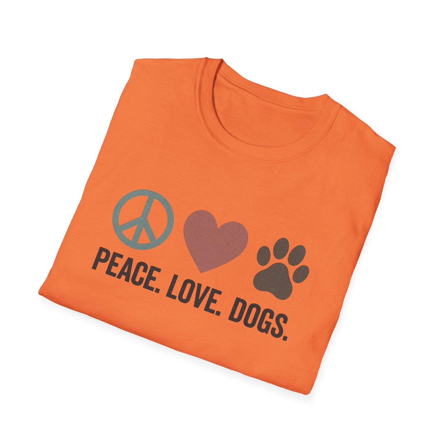 "Peace Love Dogs" Cute Pet Lover's Tee