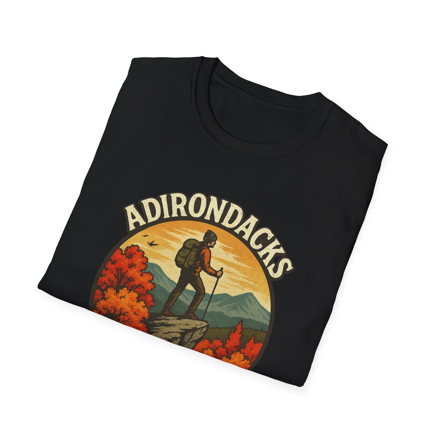 Adirondack Adventure Softstyle Hiking Tee - "Eagle Eyed & Mountain High"