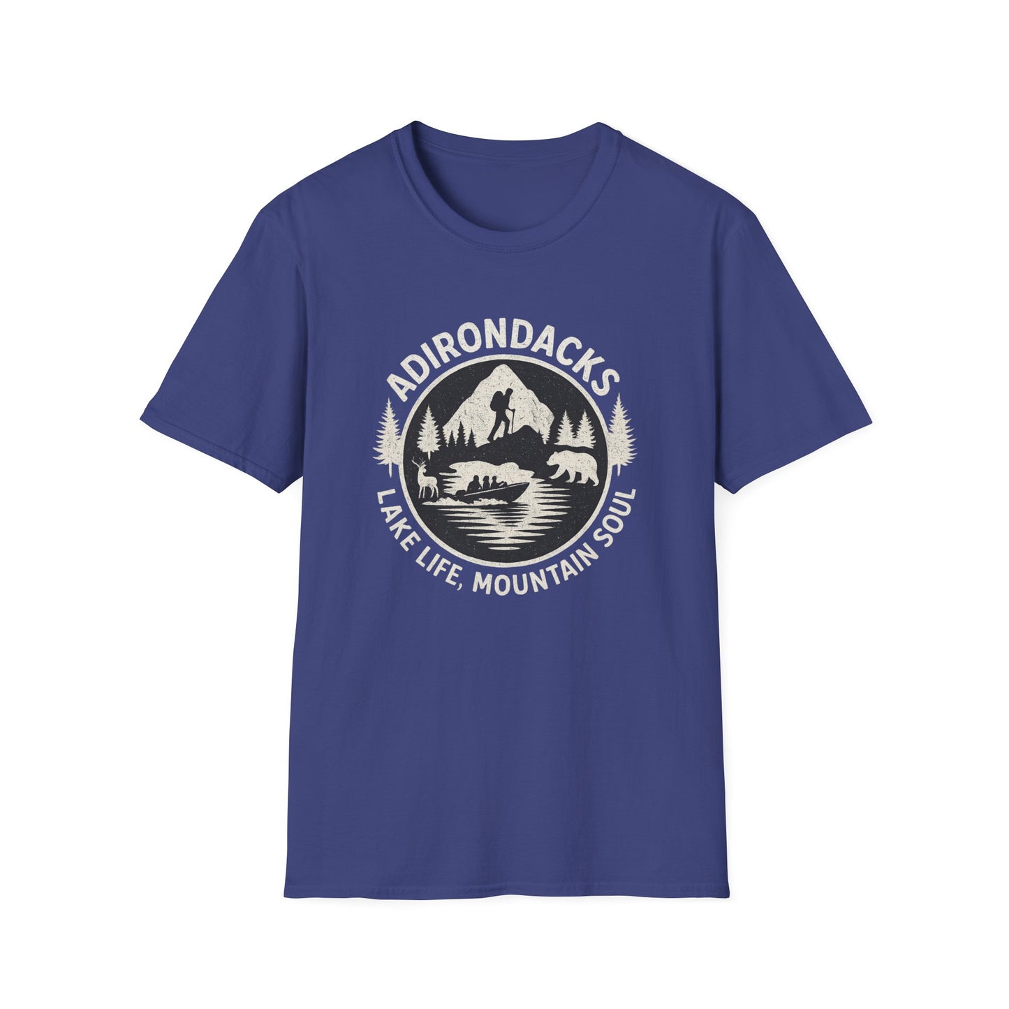 Adirondacks Lake Life T-Shirt - "Lake Life, Mountain Soul"