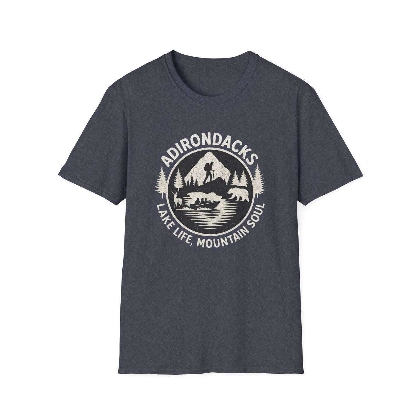 Adirondacks Lake Life T-Shirt - "Lake Life, Mountain Soul"