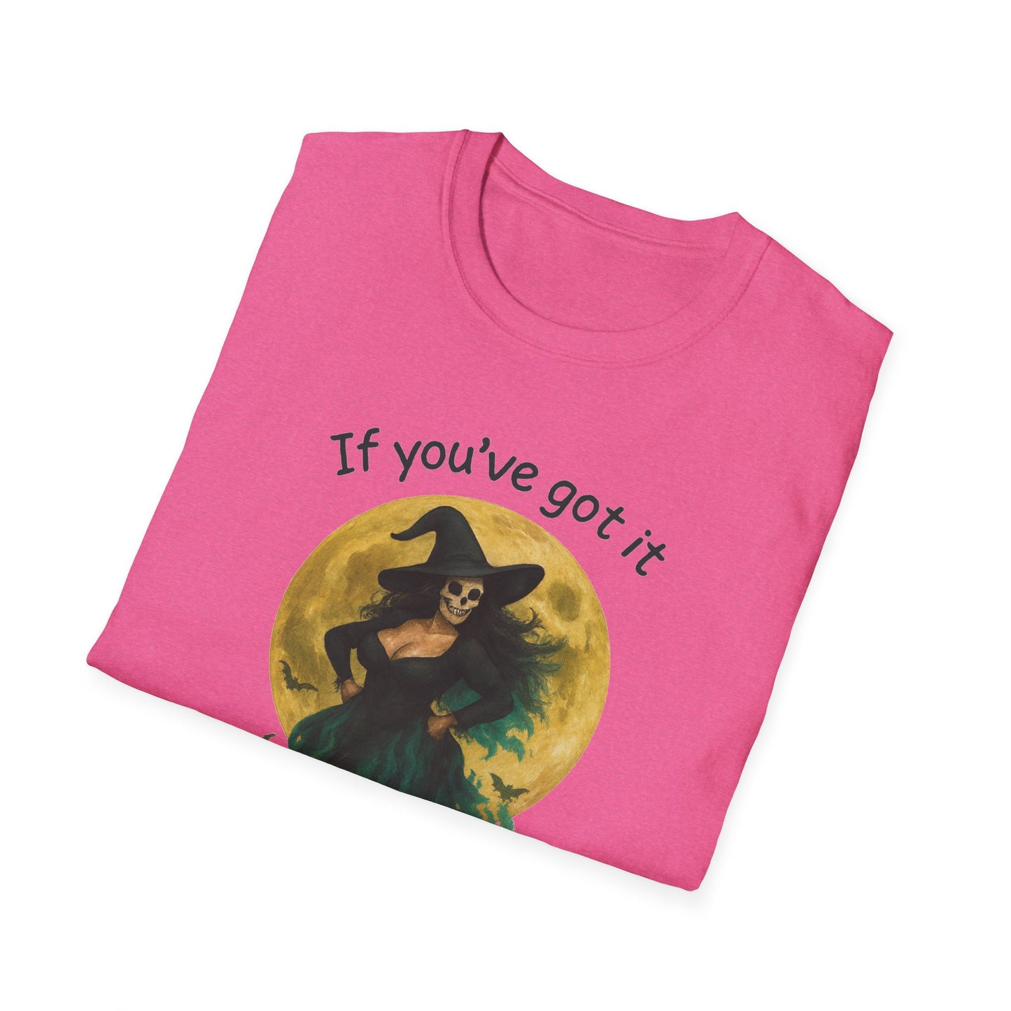 Halloween Witch Graphic Tee-Shirt, "If You've Got it, Haunt It"