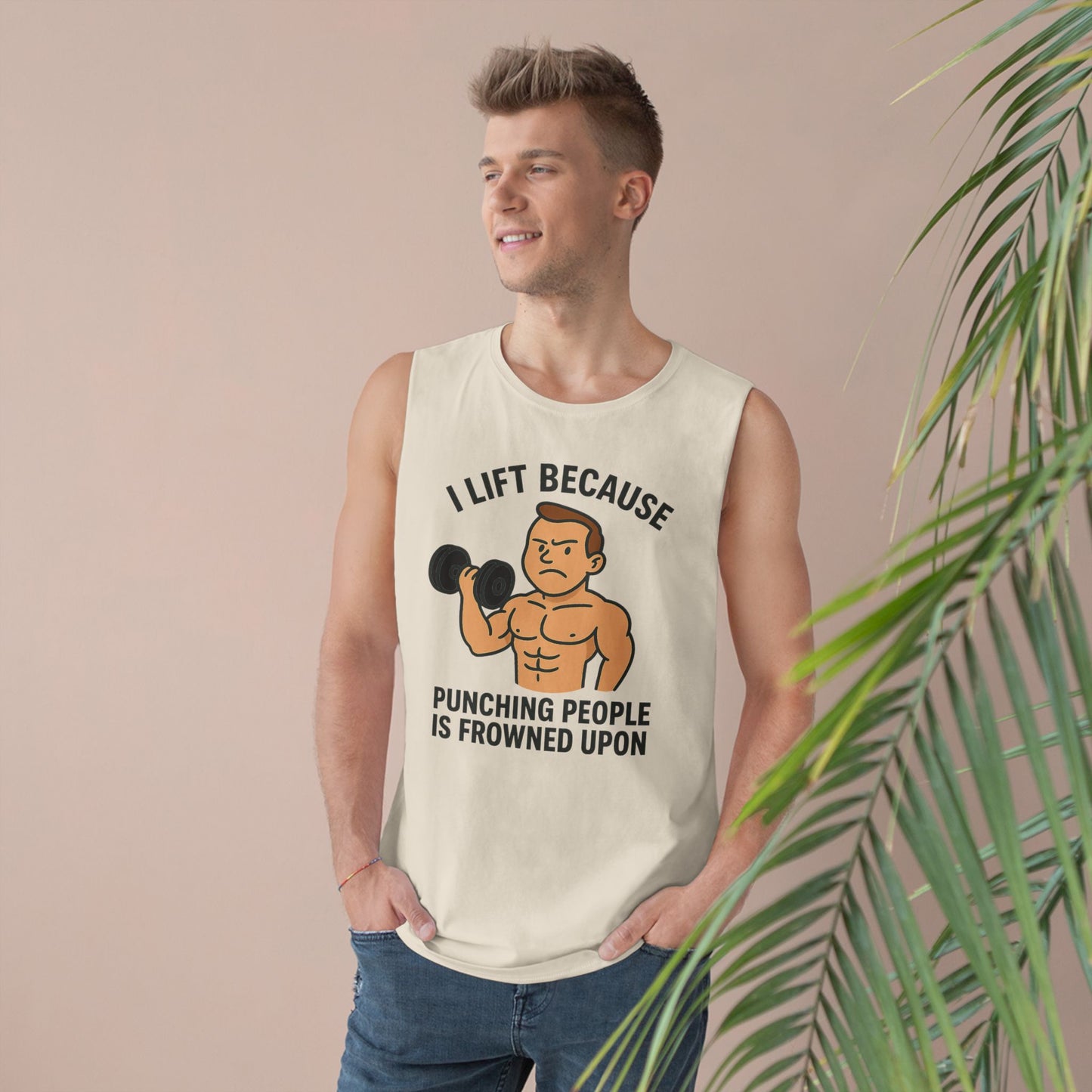 Grit Forge Athletics - "I Lift Because Punching People is Frowned Upon" Weightlifting Tank