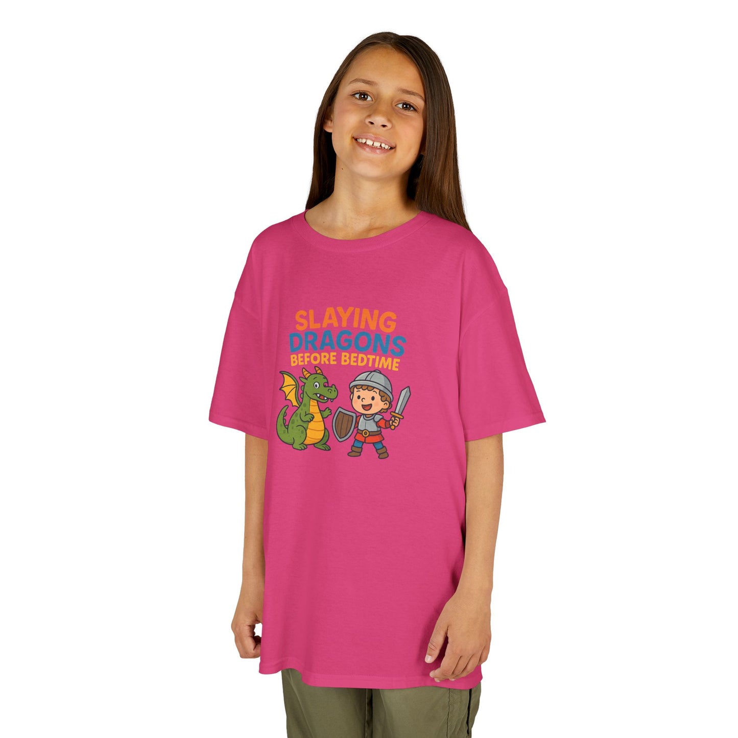 KIDS' "Slaying Dragons Before Bedtime" Fun and Adventurous T-Shirt