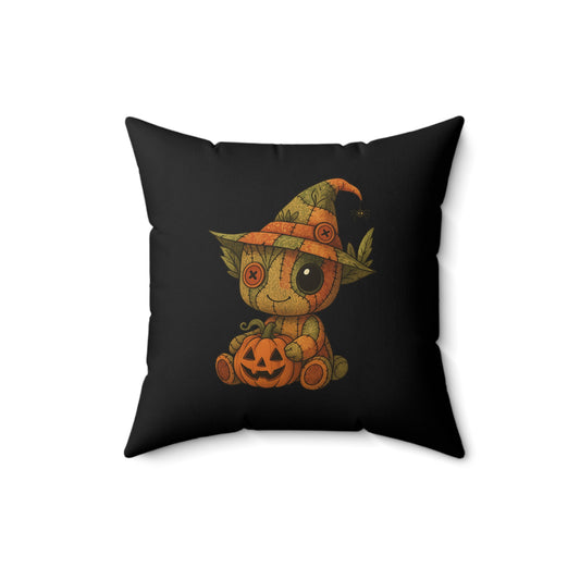 Adorable Halloween Decorative Pillow with Patchwork Baby