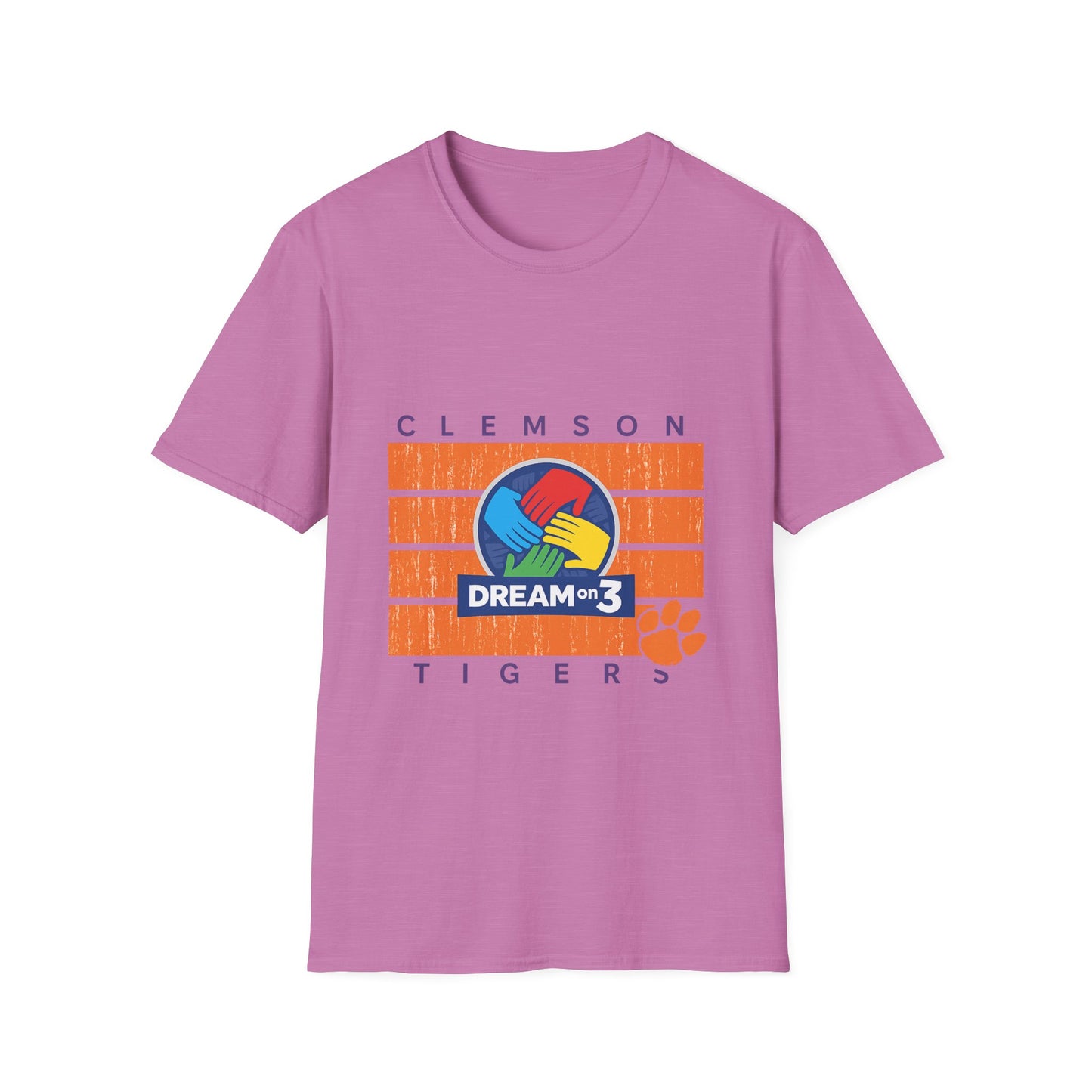 Clemson Tigers Dream on 3 Unisex Softstyle T-Shirt, Casual Tee, College Apparel, Graduation Gift, School Spirit Wear