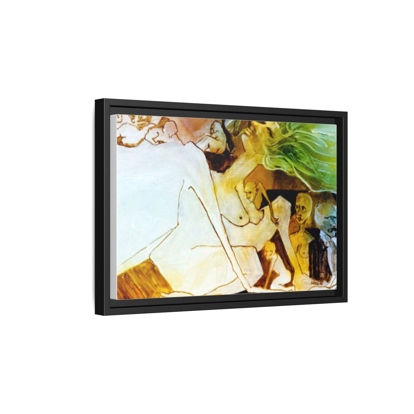 Authentic 1960s Painting - "Hedonism" Print