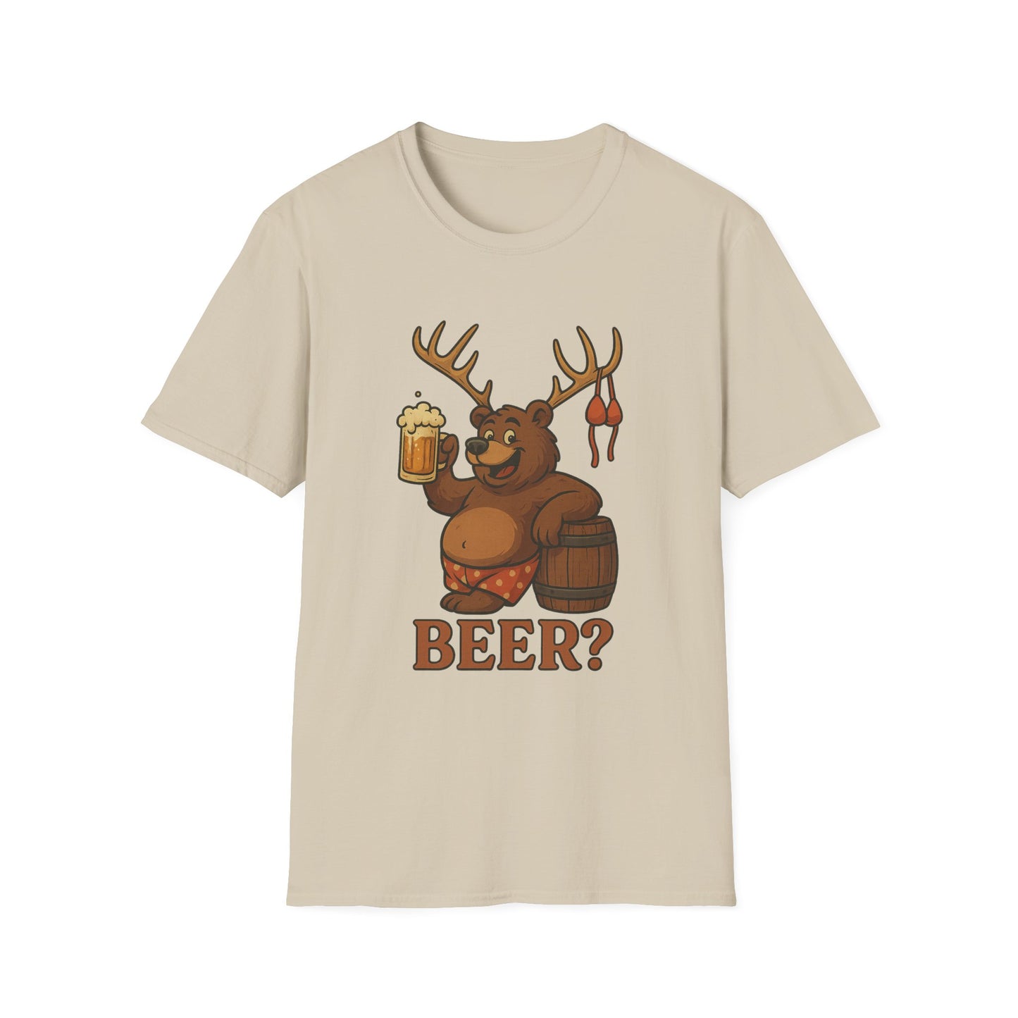 Bear? Deer? Beer? Funny Beer Casual Tee-Shirt