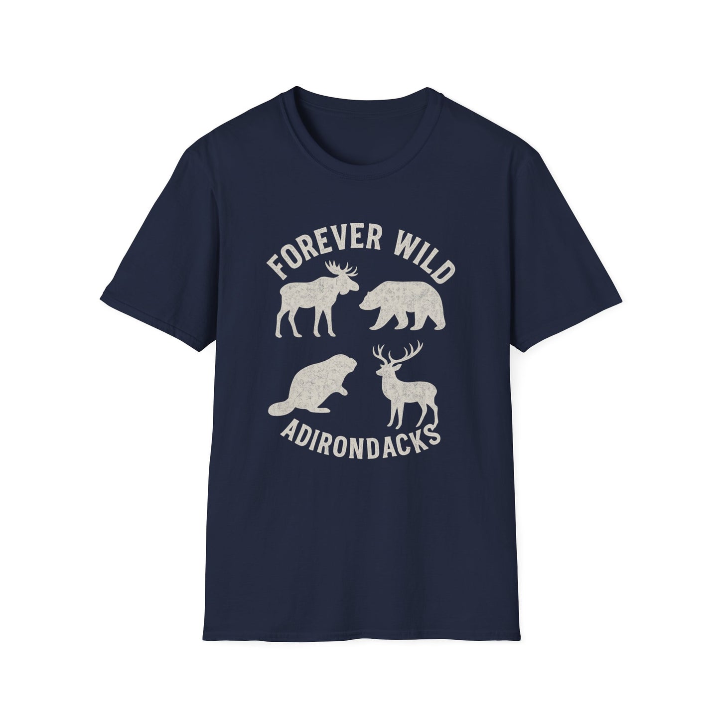 Adirondack Wildlife Softstyle Tee-Shirt - "Forever Wild"
