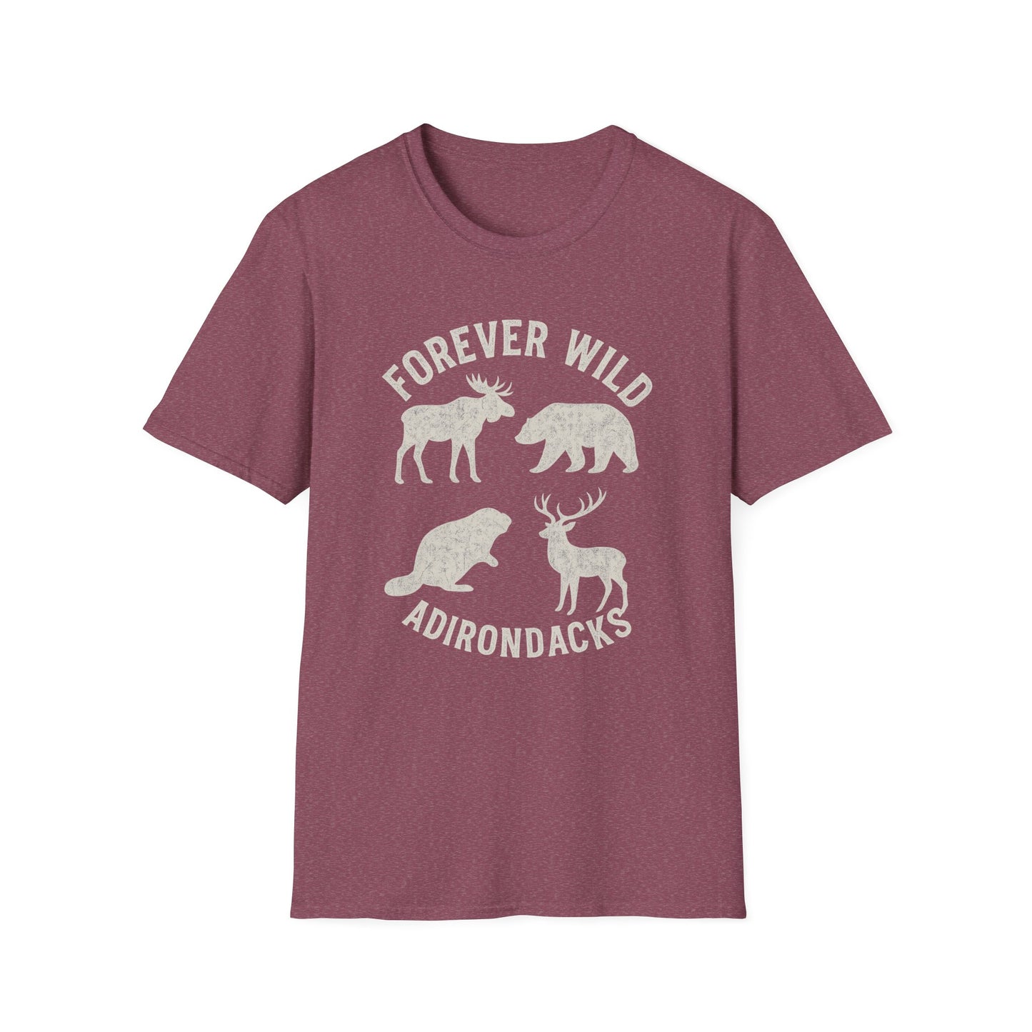 Adirondack Wildlife Softstyle Tee-Shirt - "Forever Wild"