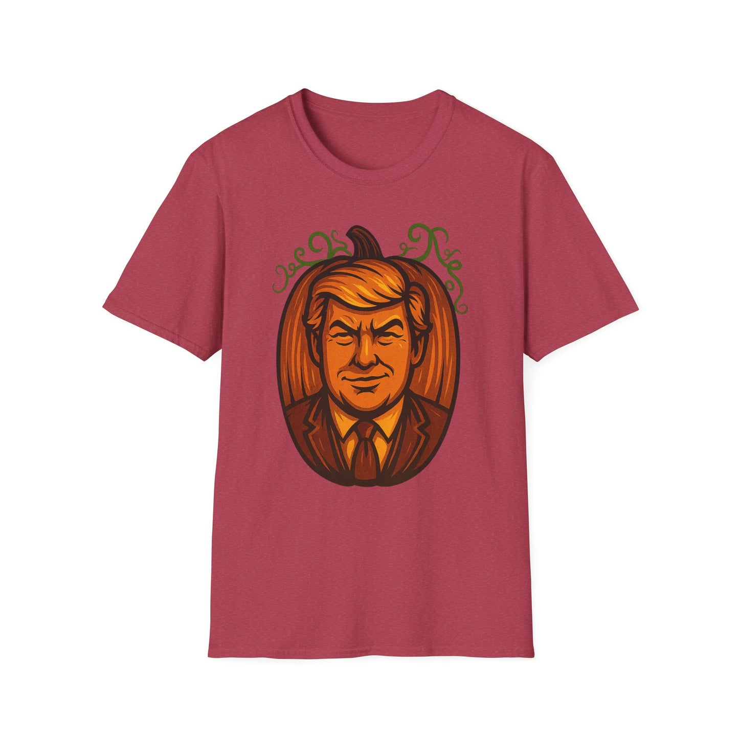 President Pumpkin Head Halloween Graphic Tee-Shirt