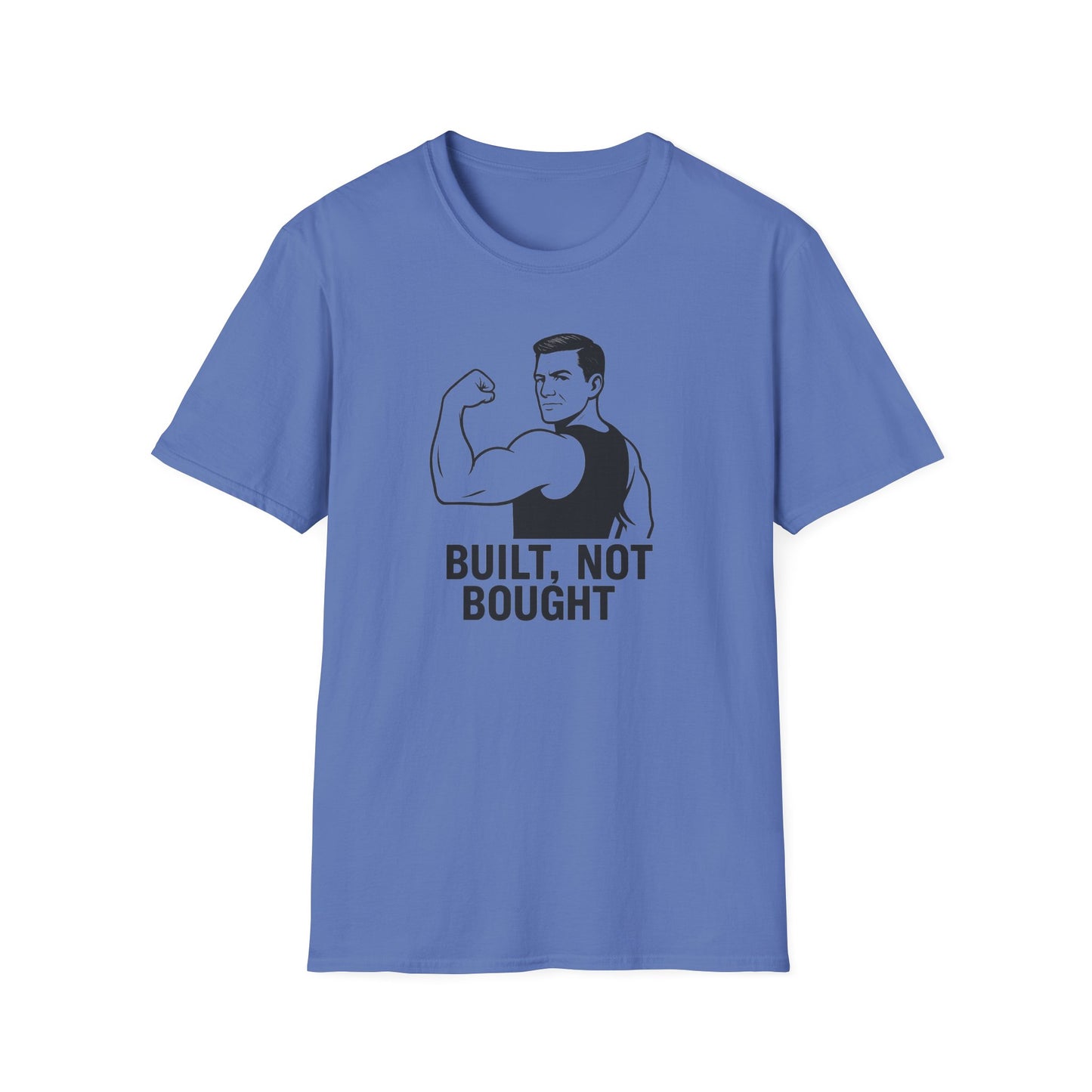 Grit Forge Athletics - "Built Not Bought" Softstyle Gym T-Shirt