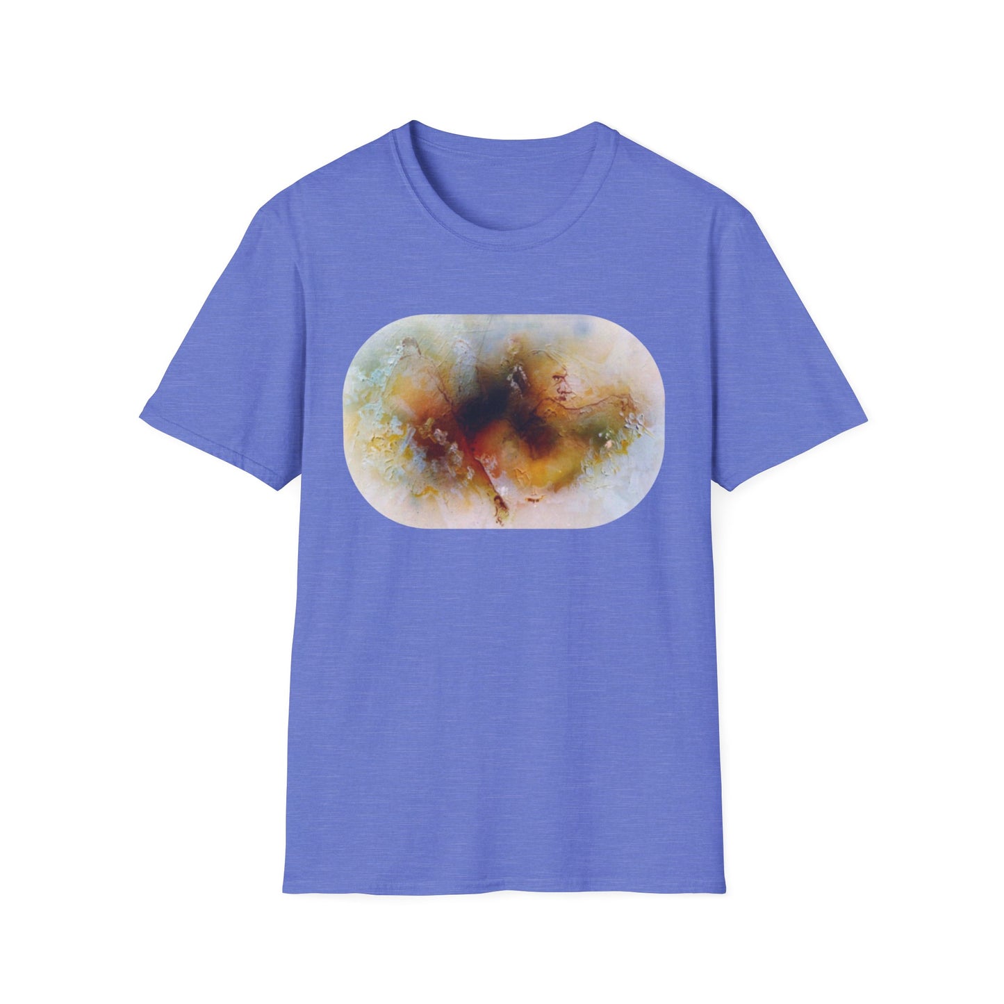 Vibrant Abstract 1960s Painting Print Tee - "Fall of Olympus"