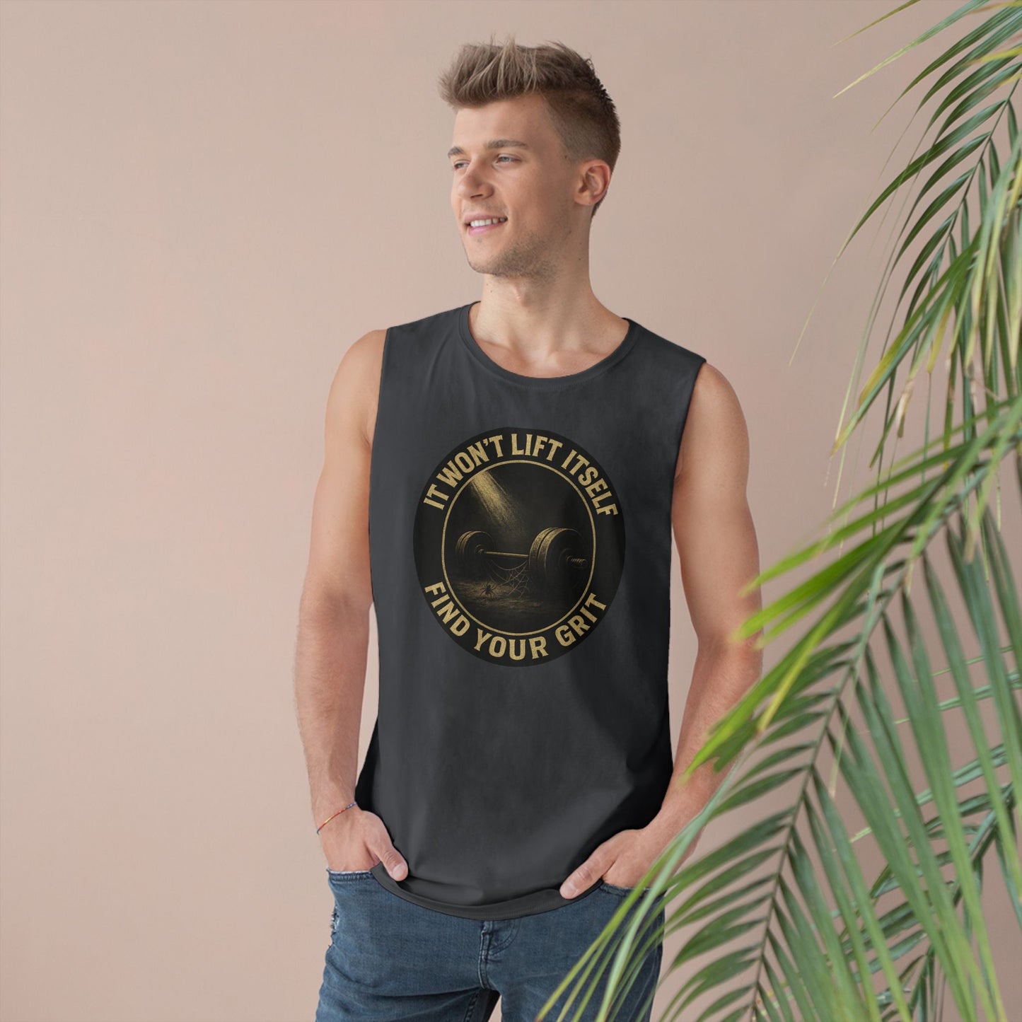 Grit Forge Athletics - "It Won't Lift Itself" Motivational Tank Top