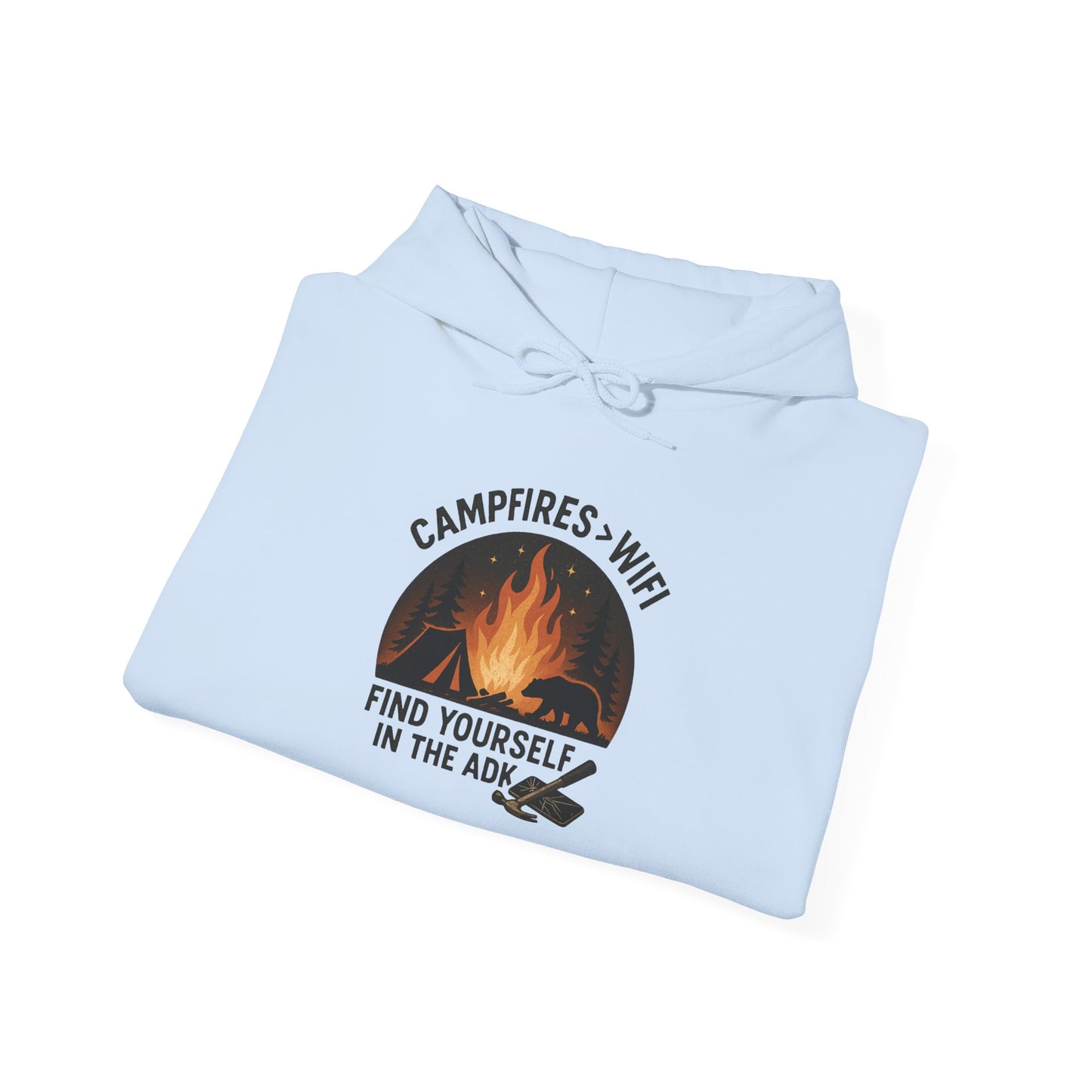 Campfire Vibes Hoodie Graphic Heavy Blend Sweatshirt