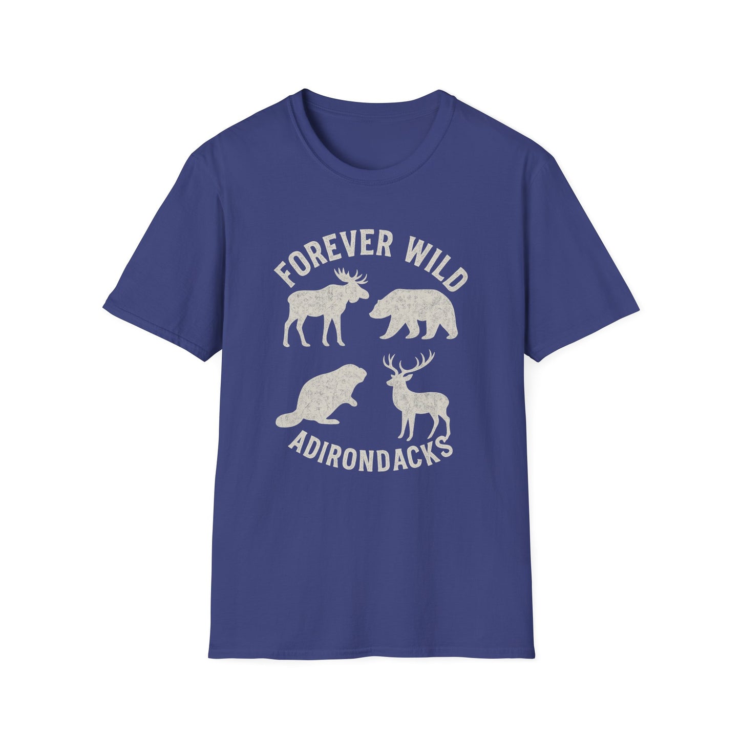 Adirondack Wildlife Softstyle Tee-Shirt - "Forever Wild"
