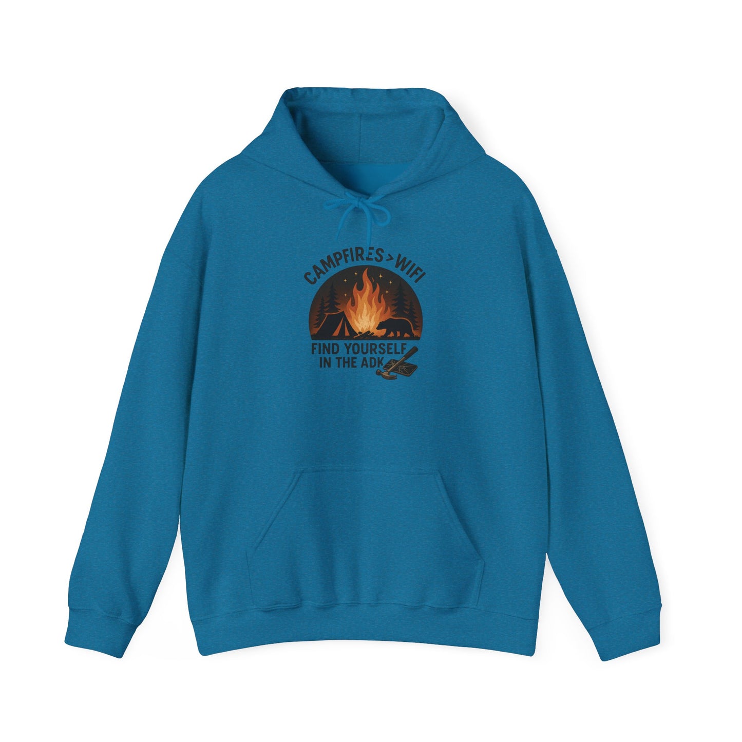 Campfire Vibes Hoodie Graphic Heavy Blend Sweatshirt