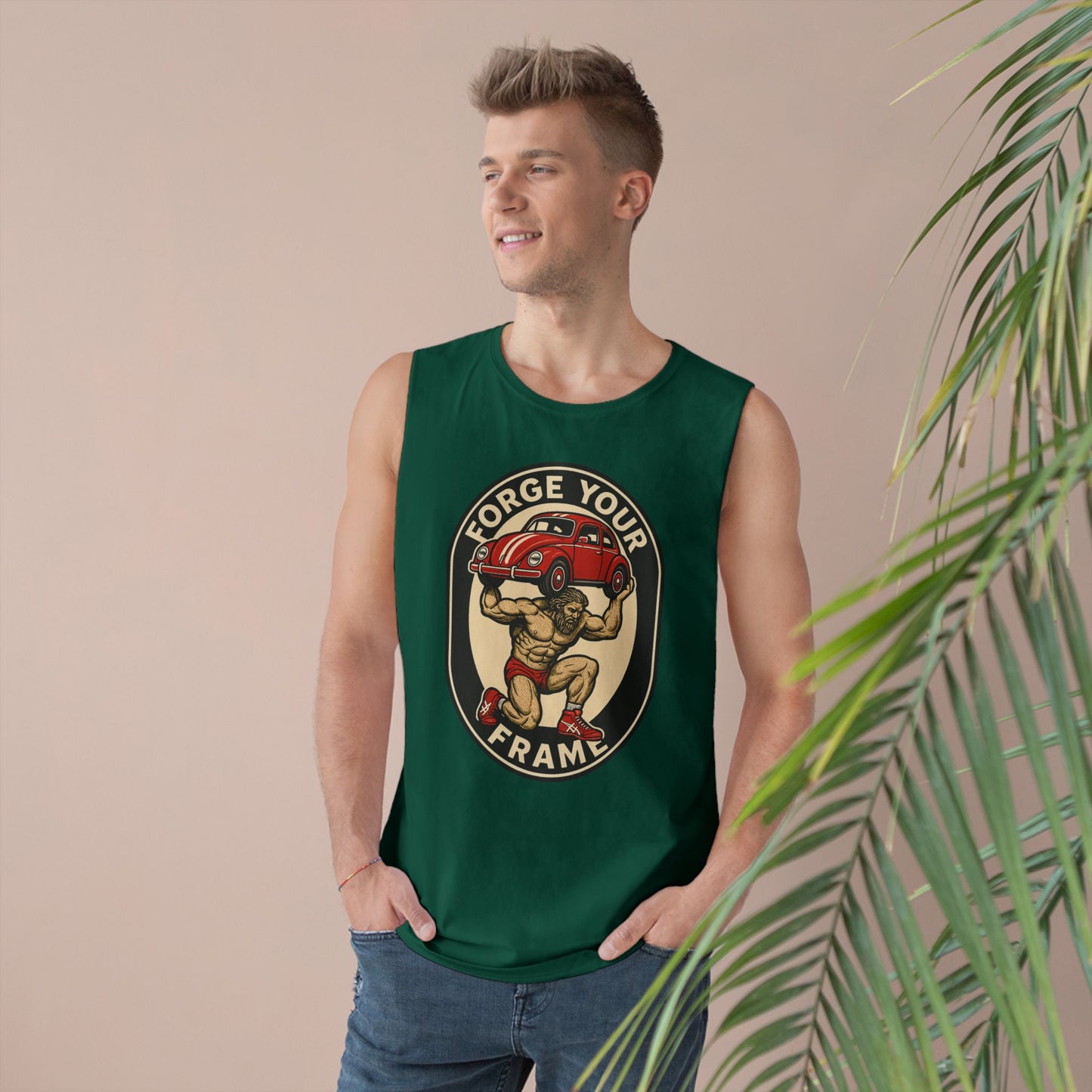 Grit Forge Athletics - "Forge Your Frame" Graphic Weightlifting Tank Top