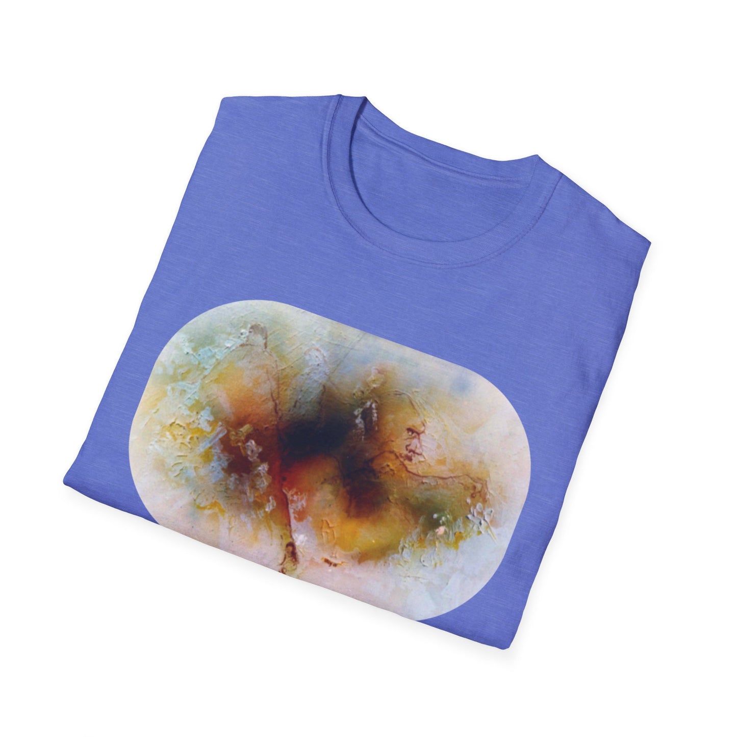 Vibrant Abstract 1960s Painting Print Tee - "Fall of Olympus"