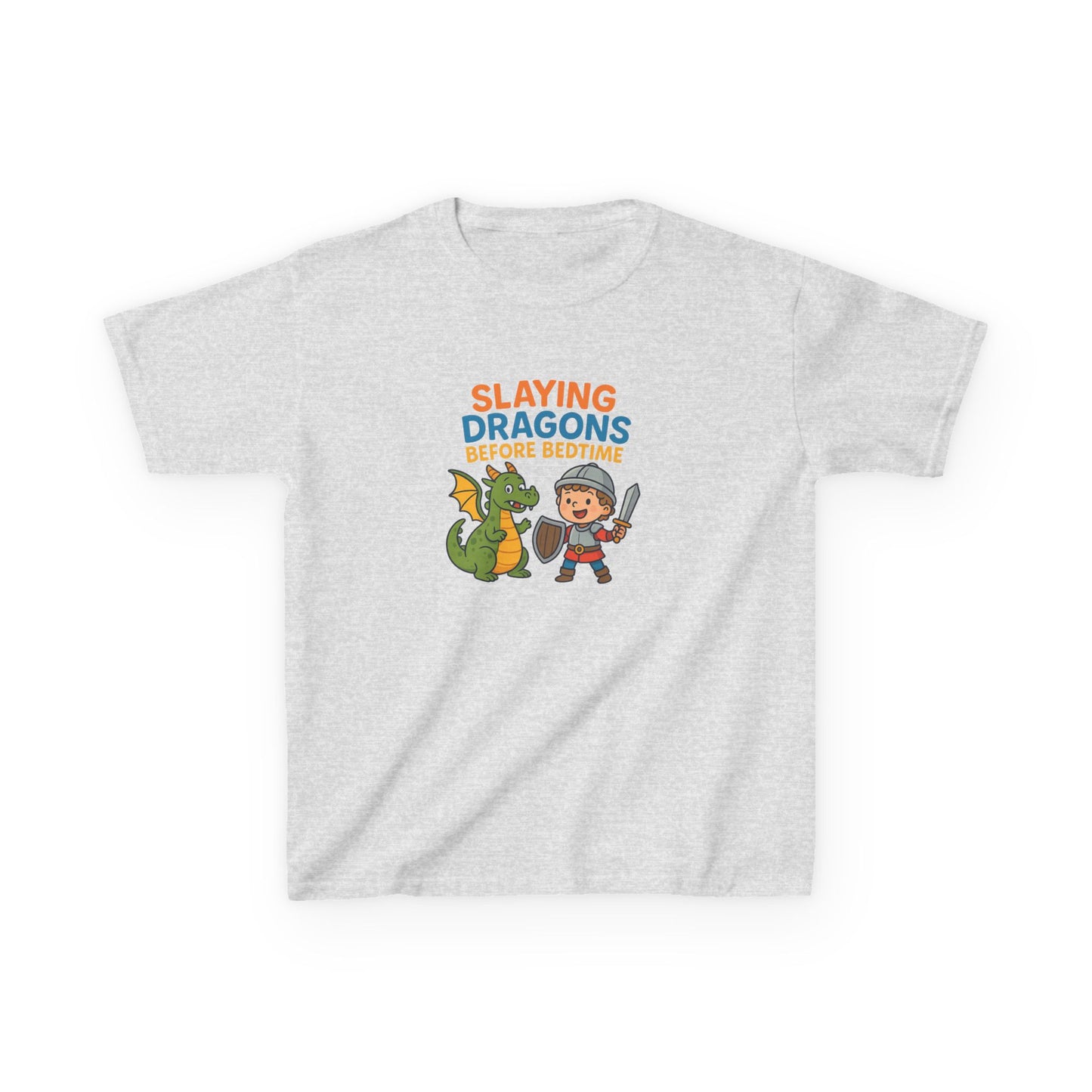 KIDS' "Slaying Dragons Before Bedtime" Fun and Adventurous T-Shirt