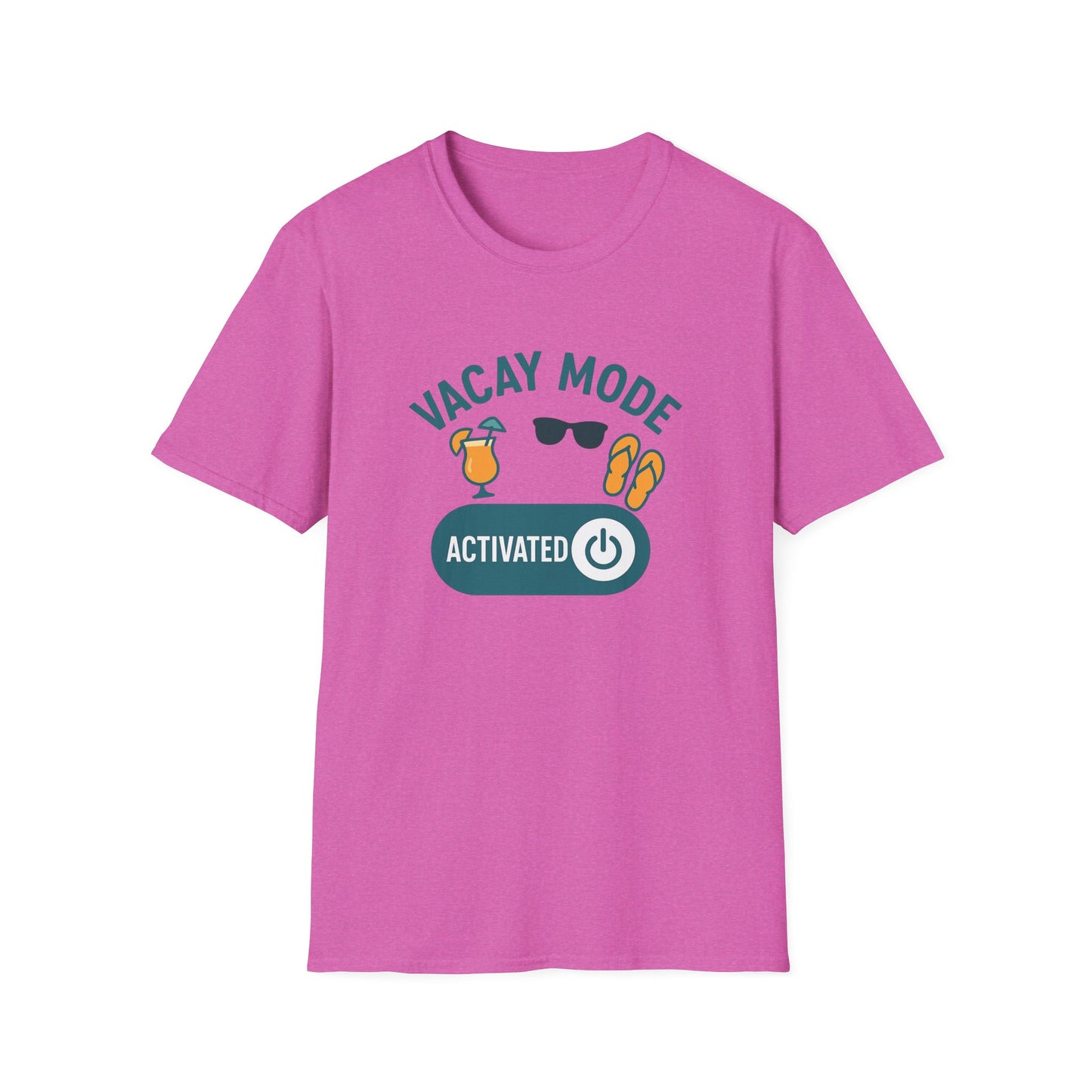 "Vacay Mode Activated" Summer Vibes Casual Tee-Shirt for Him or Her