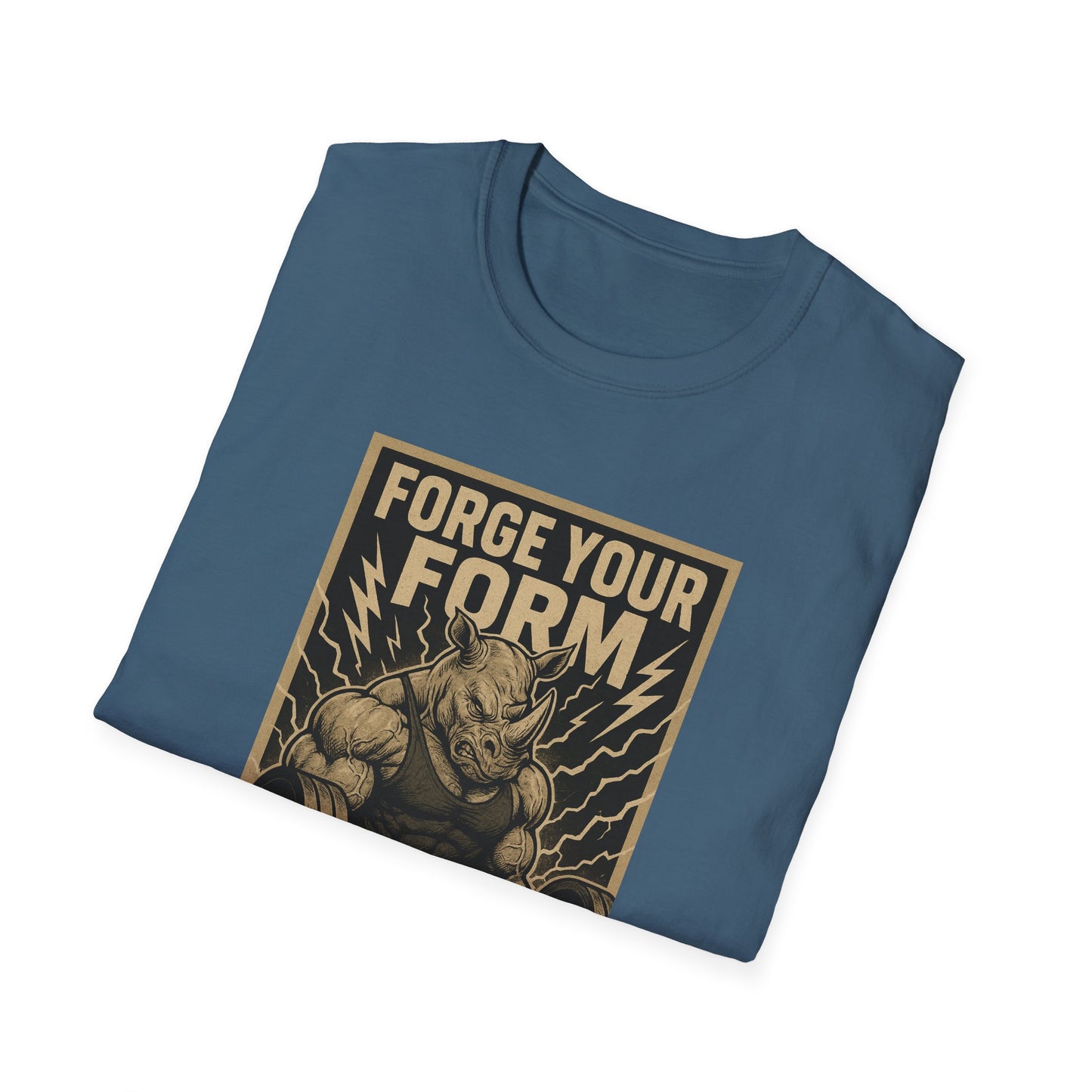 Grit Forge Athletics - "Forge Your Form" Weight Lifting Tee
