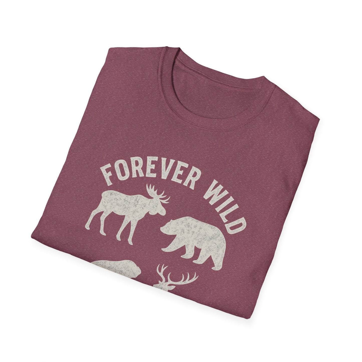 Adirondack Wildlife Softstyle Tee-Shirt - "Forever Wild"