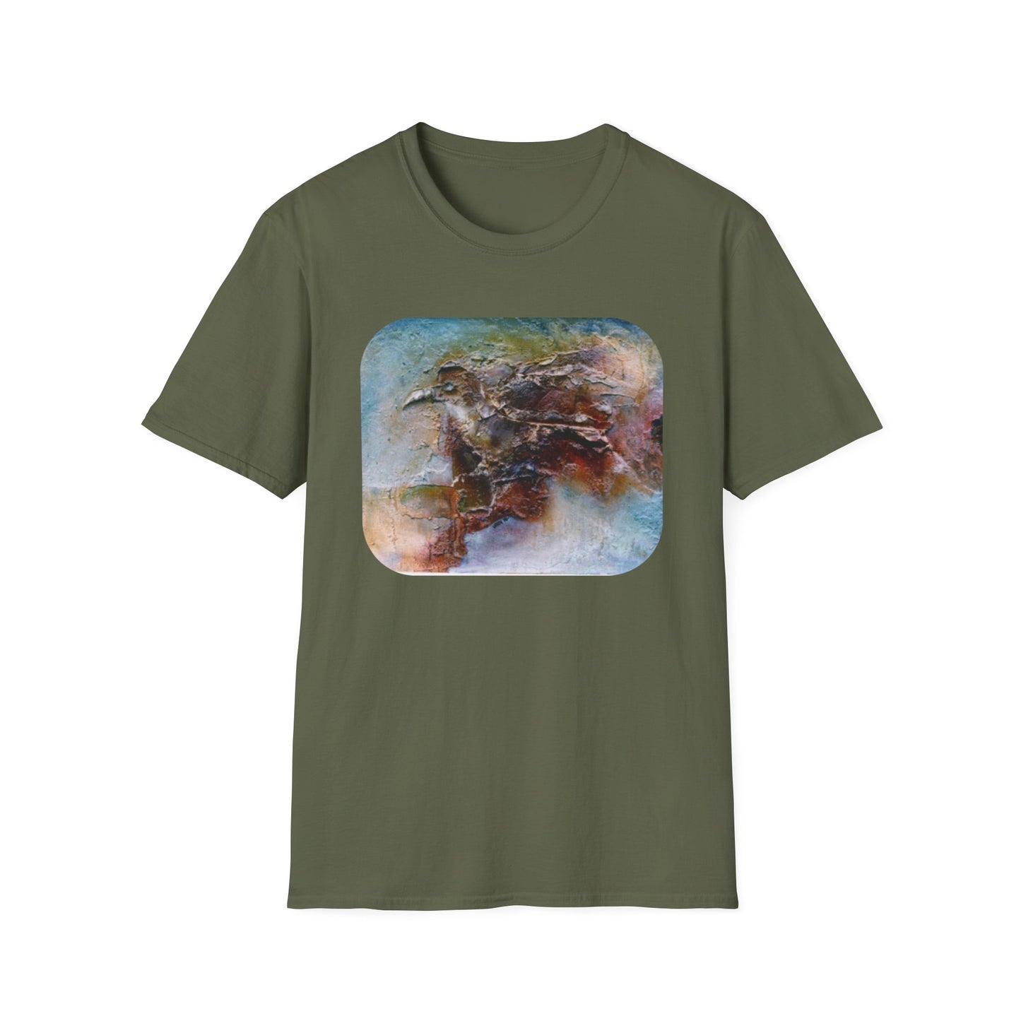 Nature-Inspired Authentic 1960s Painting Print Tee - "Dark Omen"
