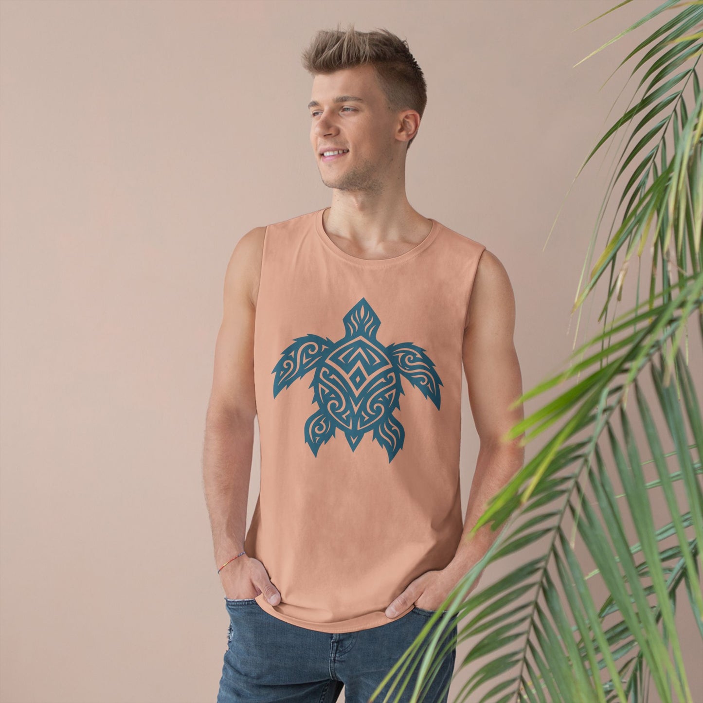 Boho Turtle Graphic Beachwear Tank Top for Him or Her