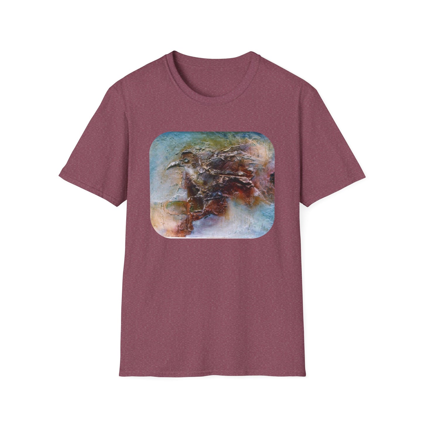 Nature-Inspired Authentic 1960s Painting Print Tee - "Dark Omen"