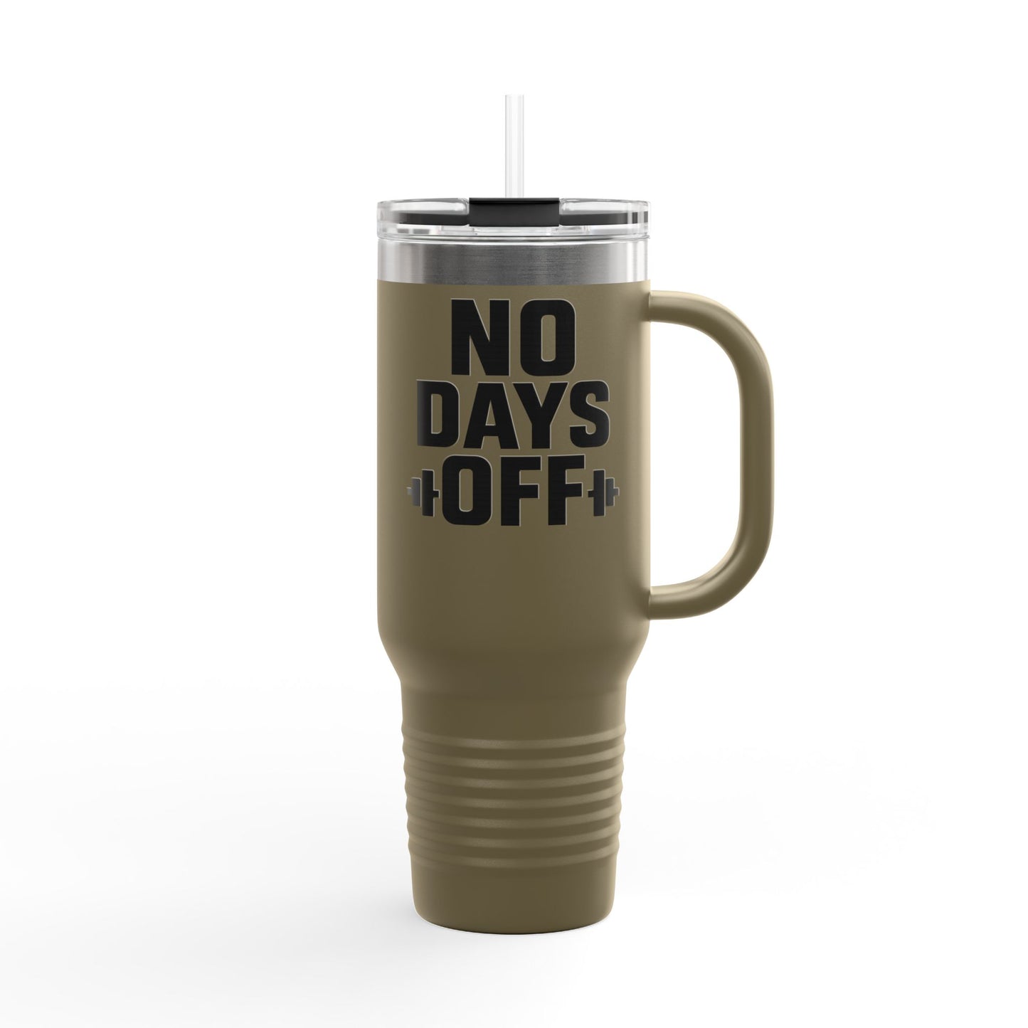 Grit Forge Athletics - No Days Off Insulated Motivational Travel Mug