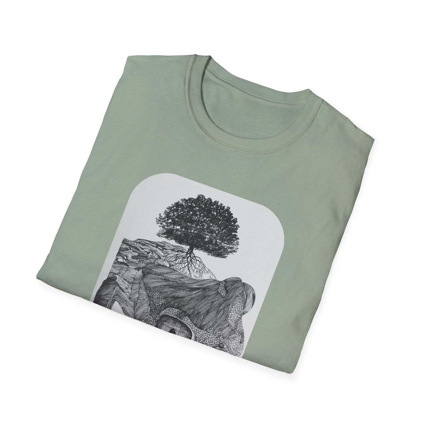 Abundant Life 1960s Frog Creative Graphic Tee - "Gaia's Shepherd"