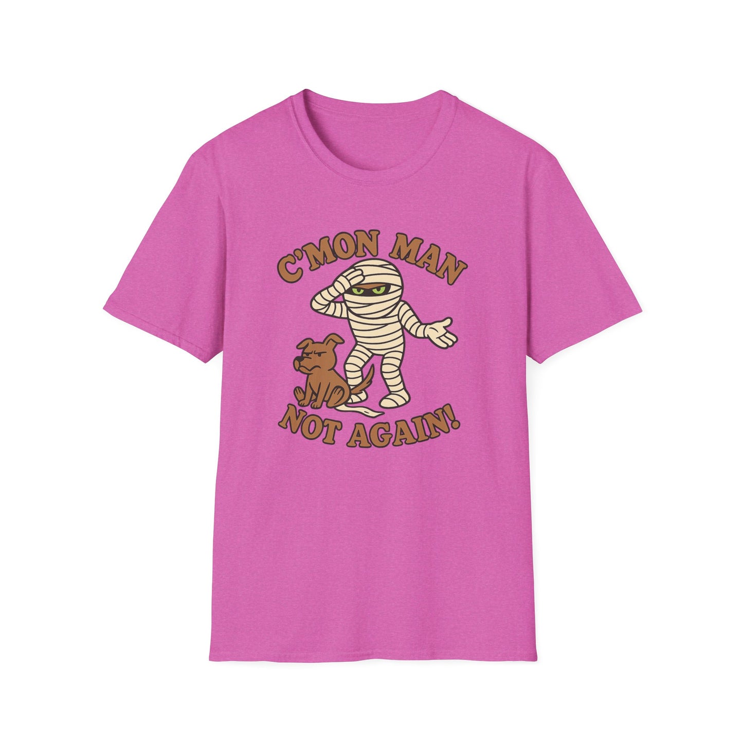 Funny Halloween Mummy and Dog Casual Graphic Tee