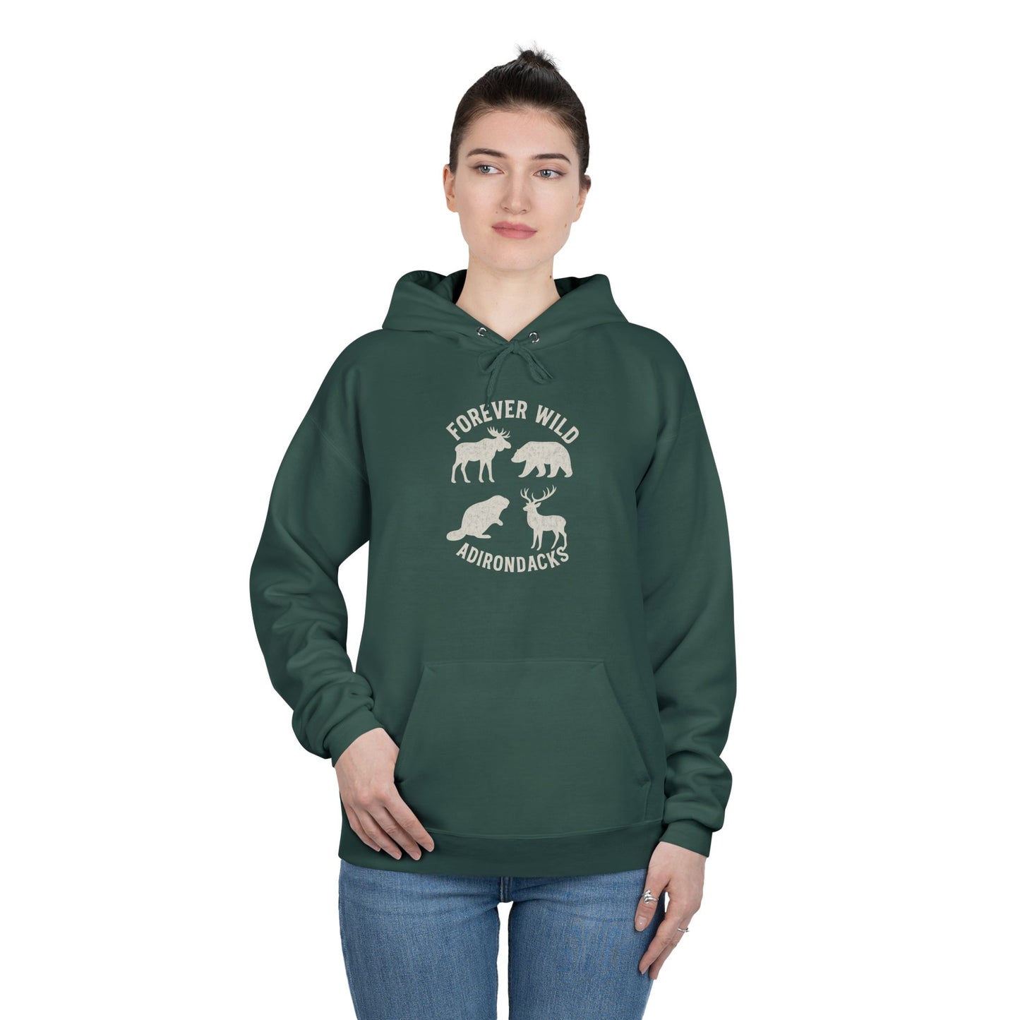 Cozy Adirondack Hoodie - "Forever Wild"