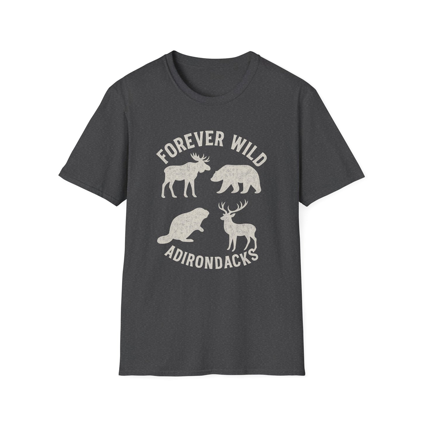 Adirondack Wildlife Softstyle Tee-Shirt - "Forever Wild"