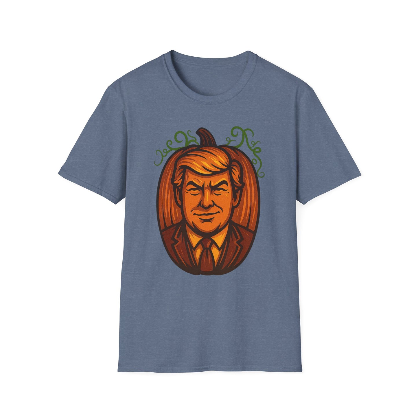 President Pumpkin Head Halloween Graphic Tee-Shirt