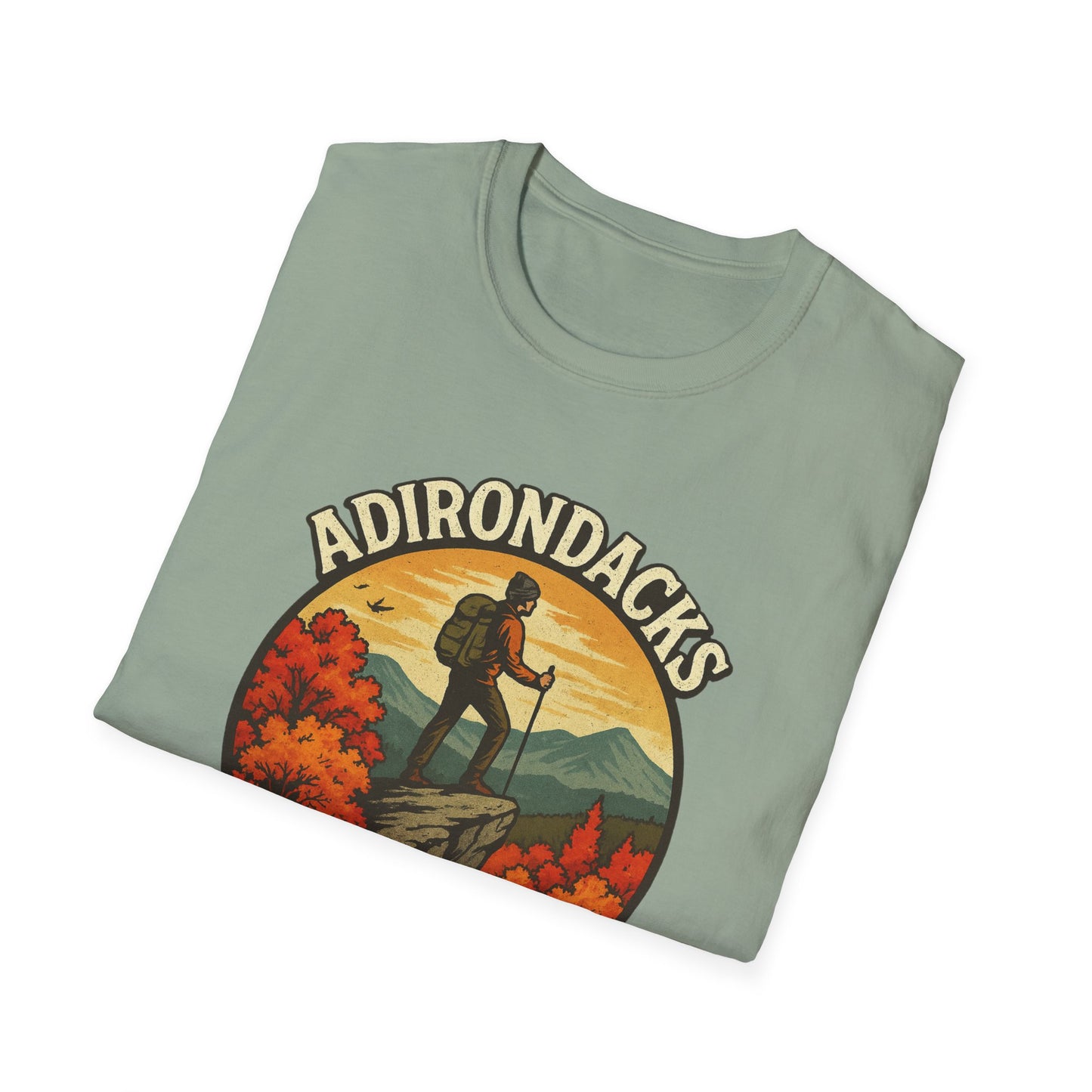 Adirondack Adventure Softstyle Hiking Tee - "Eagle Eyed & Mountain High"