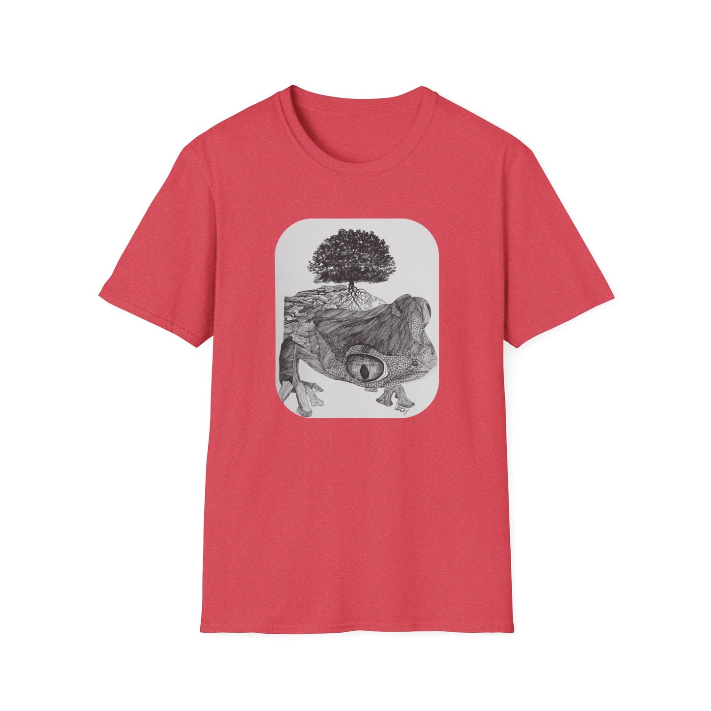 Abundant Life 1960s Frog Creative Graphic Tee - "Gaia's Shepherd"