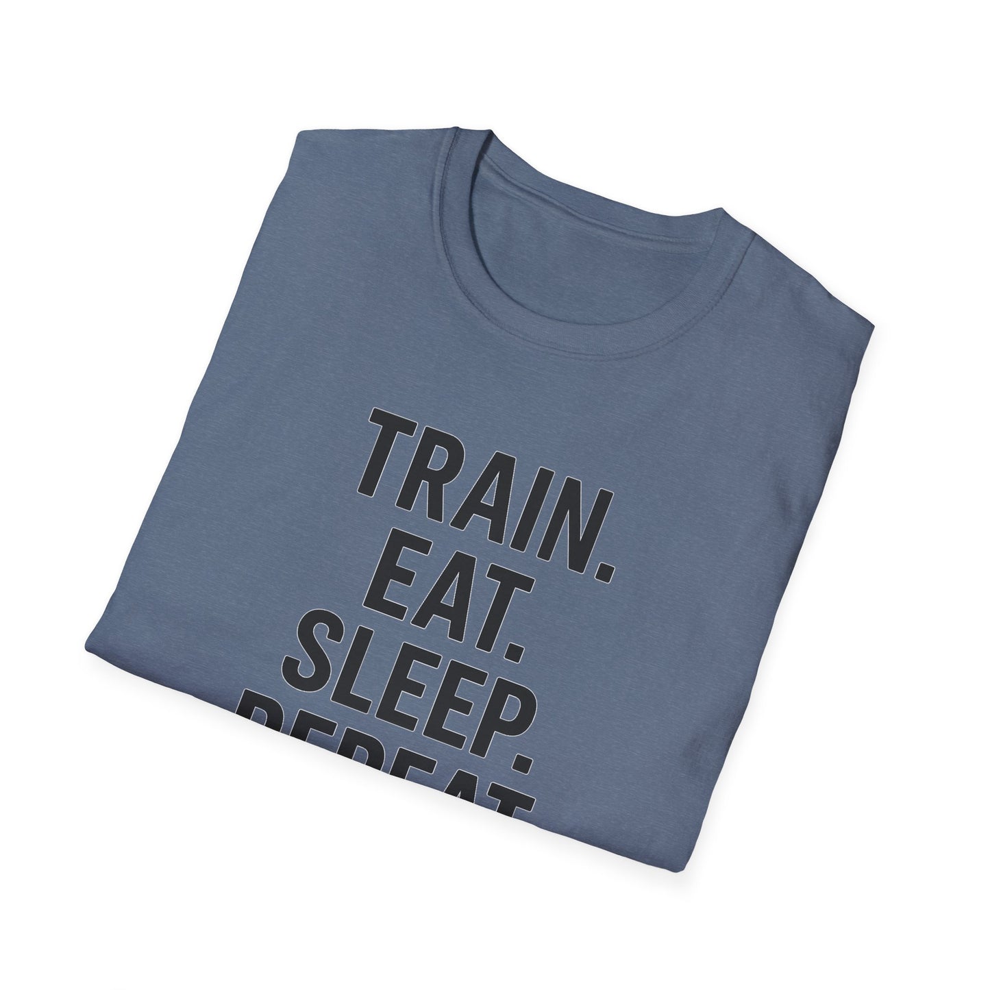 Grit Forge Athletics - Train Eat Sleep Repeat Motivational Fitness Tee-Shirt