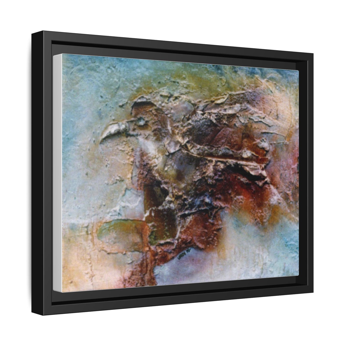 Authentic 1960s Painting Print - "Bad Omen"