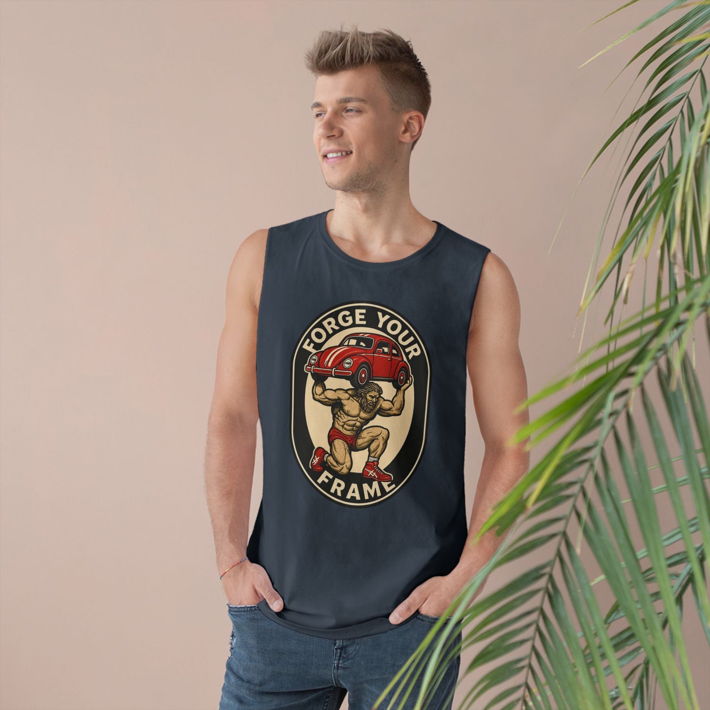 Grit Forge Athletics - "Forge Your Frame" Graphic Weightlifting Tank Top