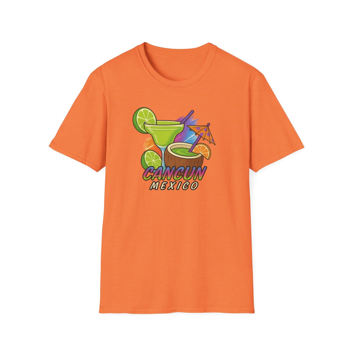 Cancun Beach Time, Cocktails, and Fun Tee-Shirt for Him or Her