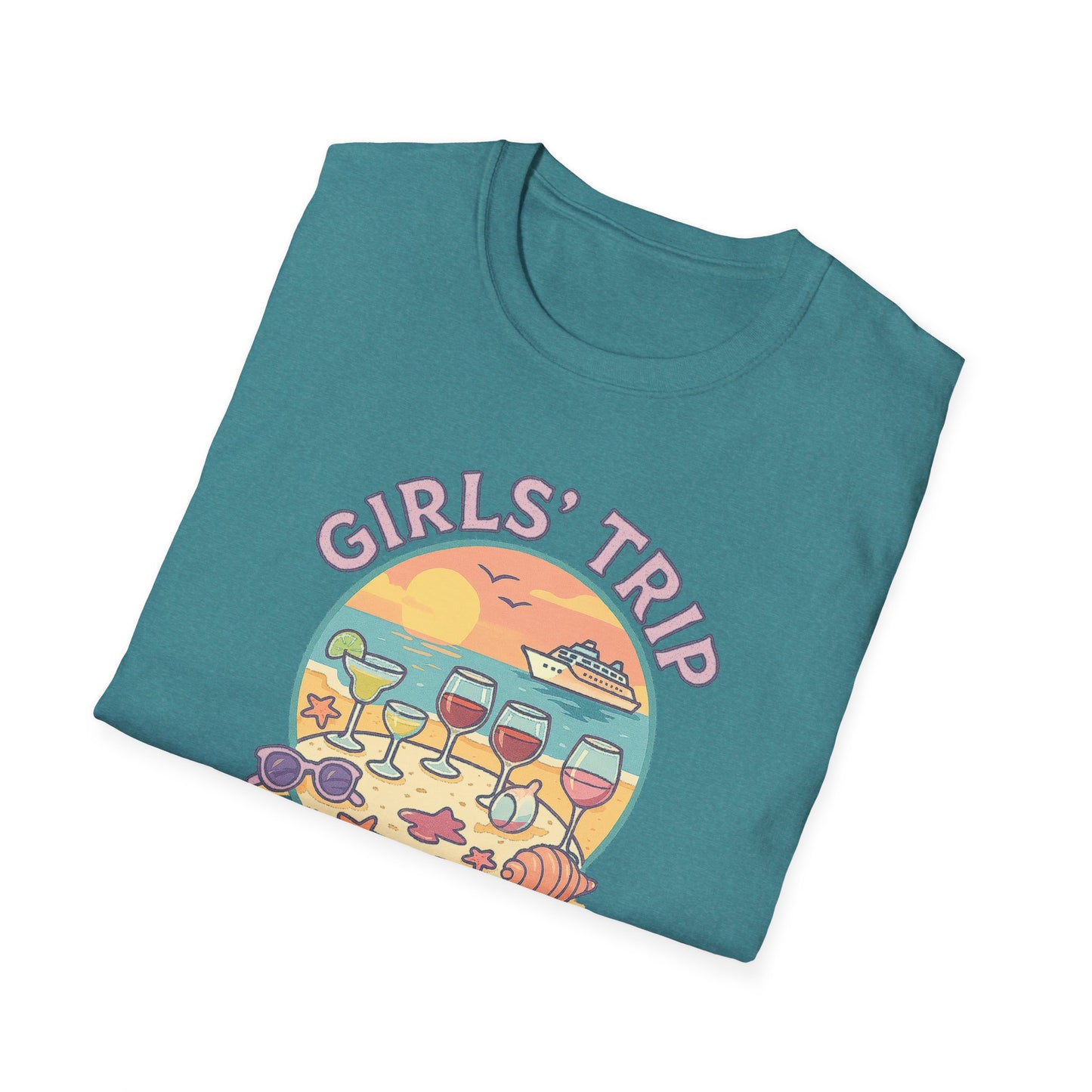 Girls' Trip 2025 Beach Vacation Softstyle Tee-Shirt